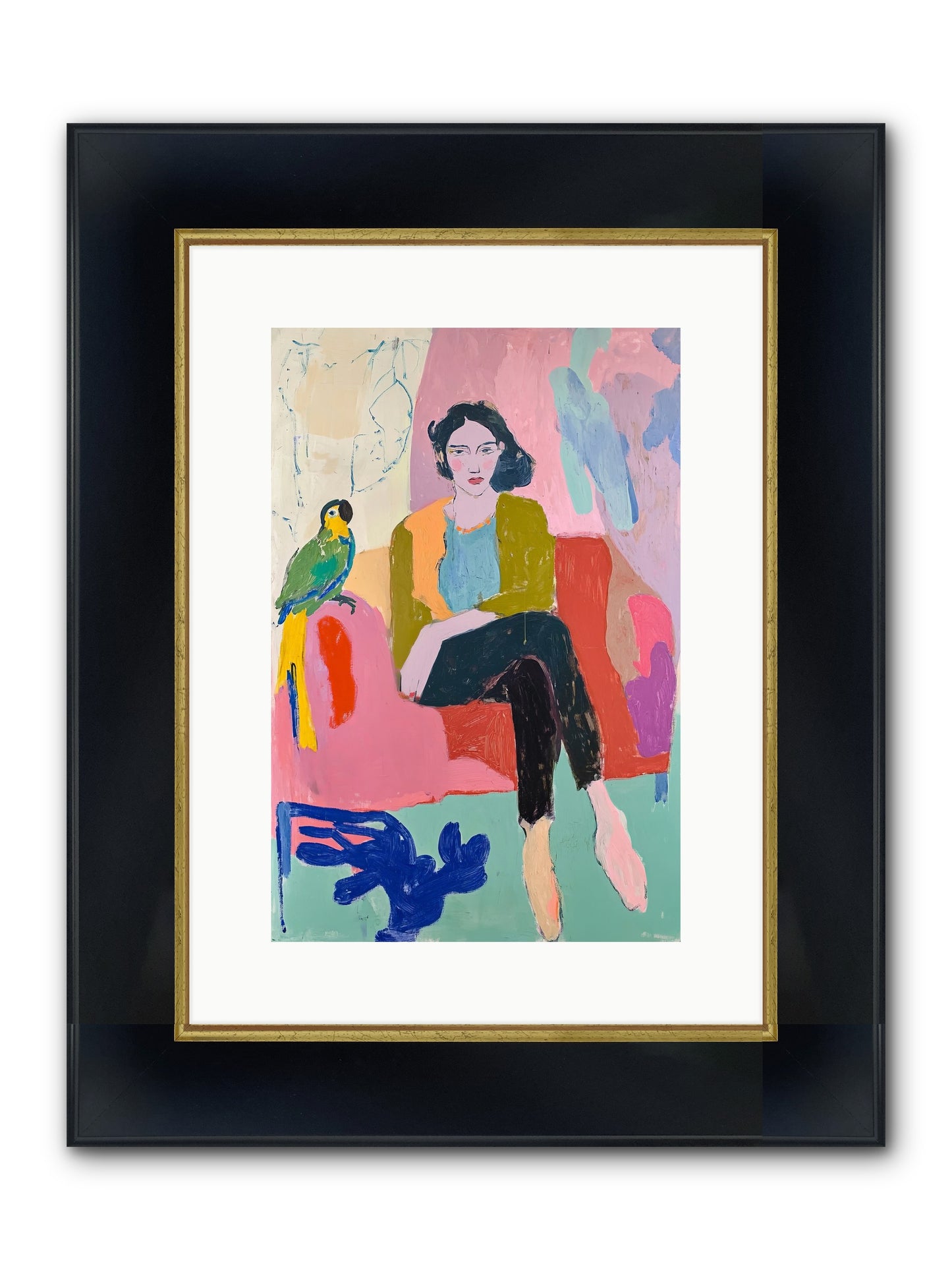 The Green Prince Framed Print - Wide Black w/Gold 10x15