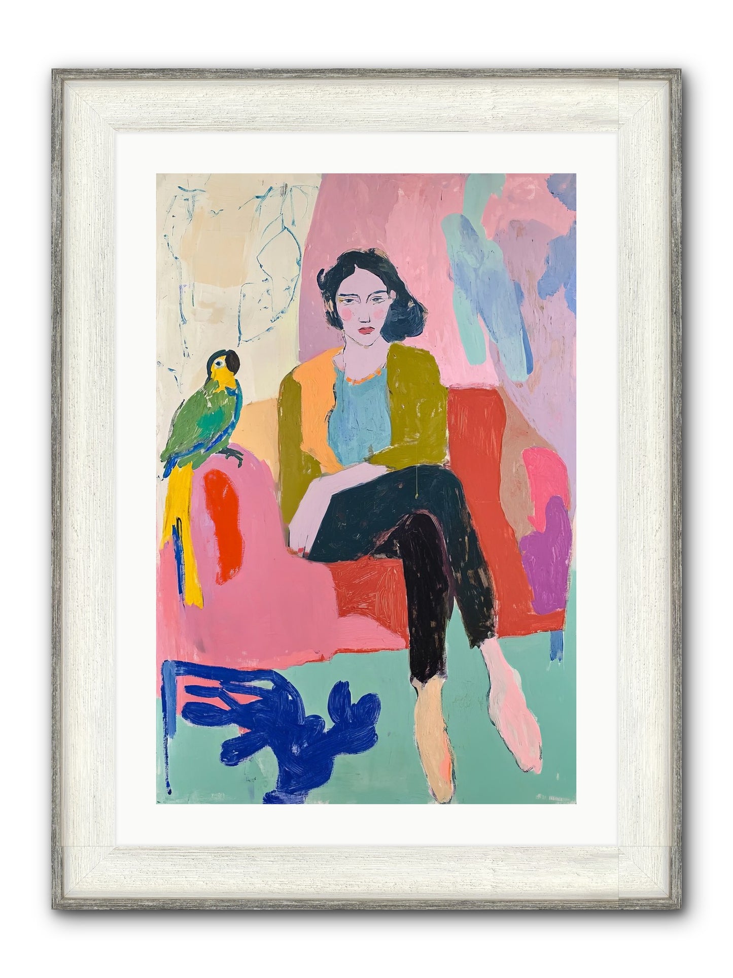 The Green Prince Framed Print - Driftwood White 20x30