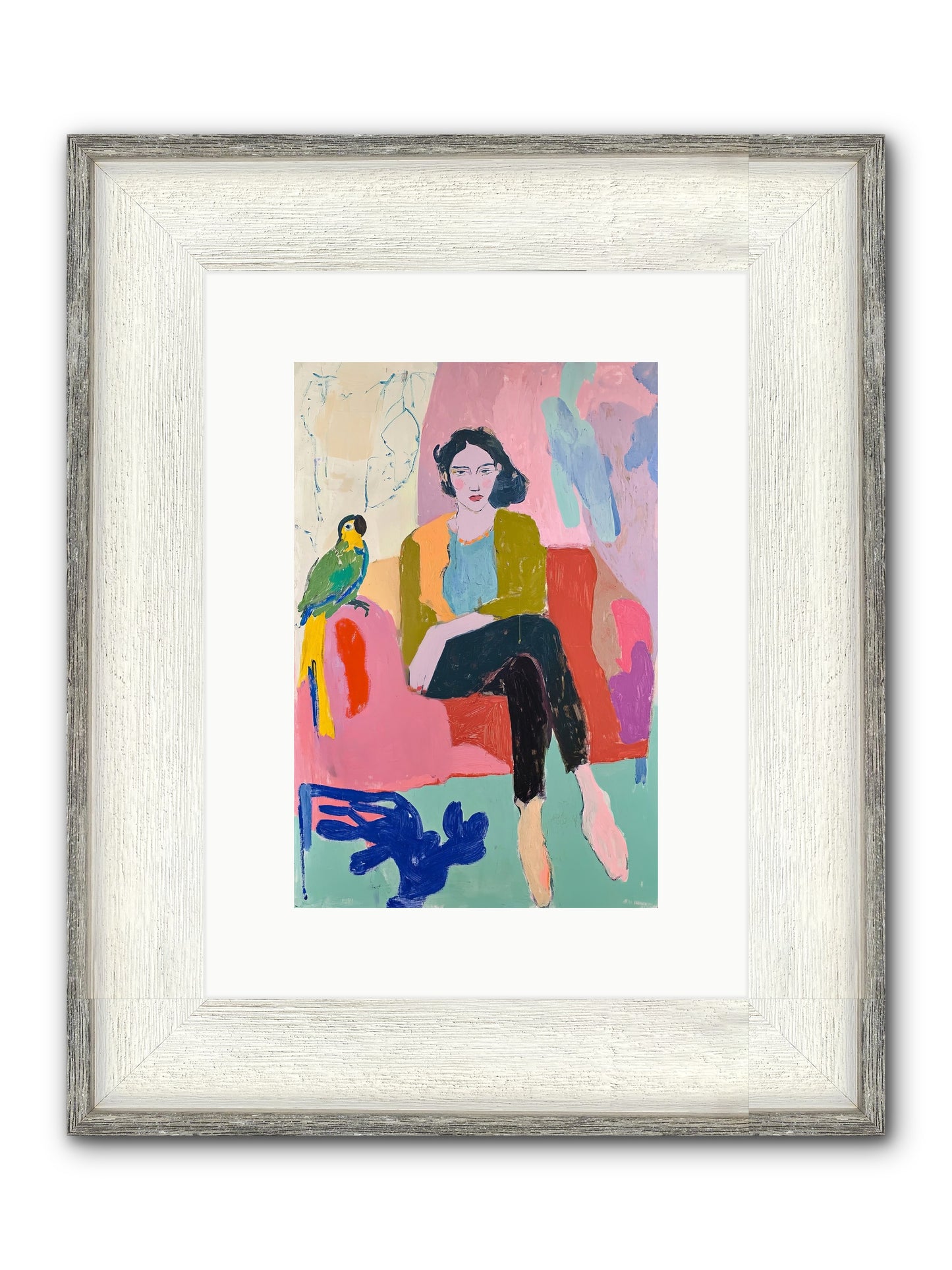 The Green Prince Framed Print - Driftwood White 8x12