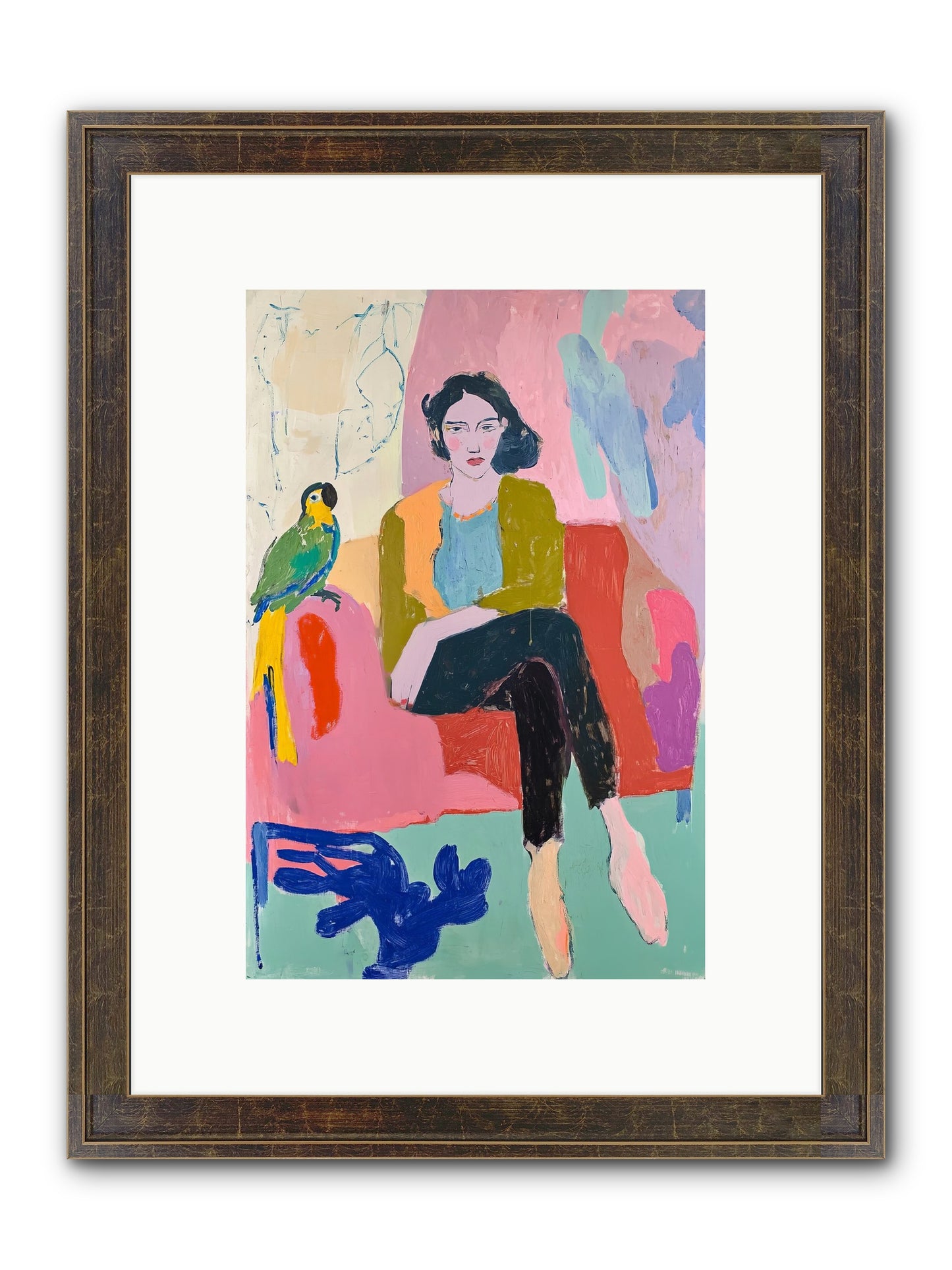 The Green Prince Framed Print - Slimwoods Black/Gold 8x12