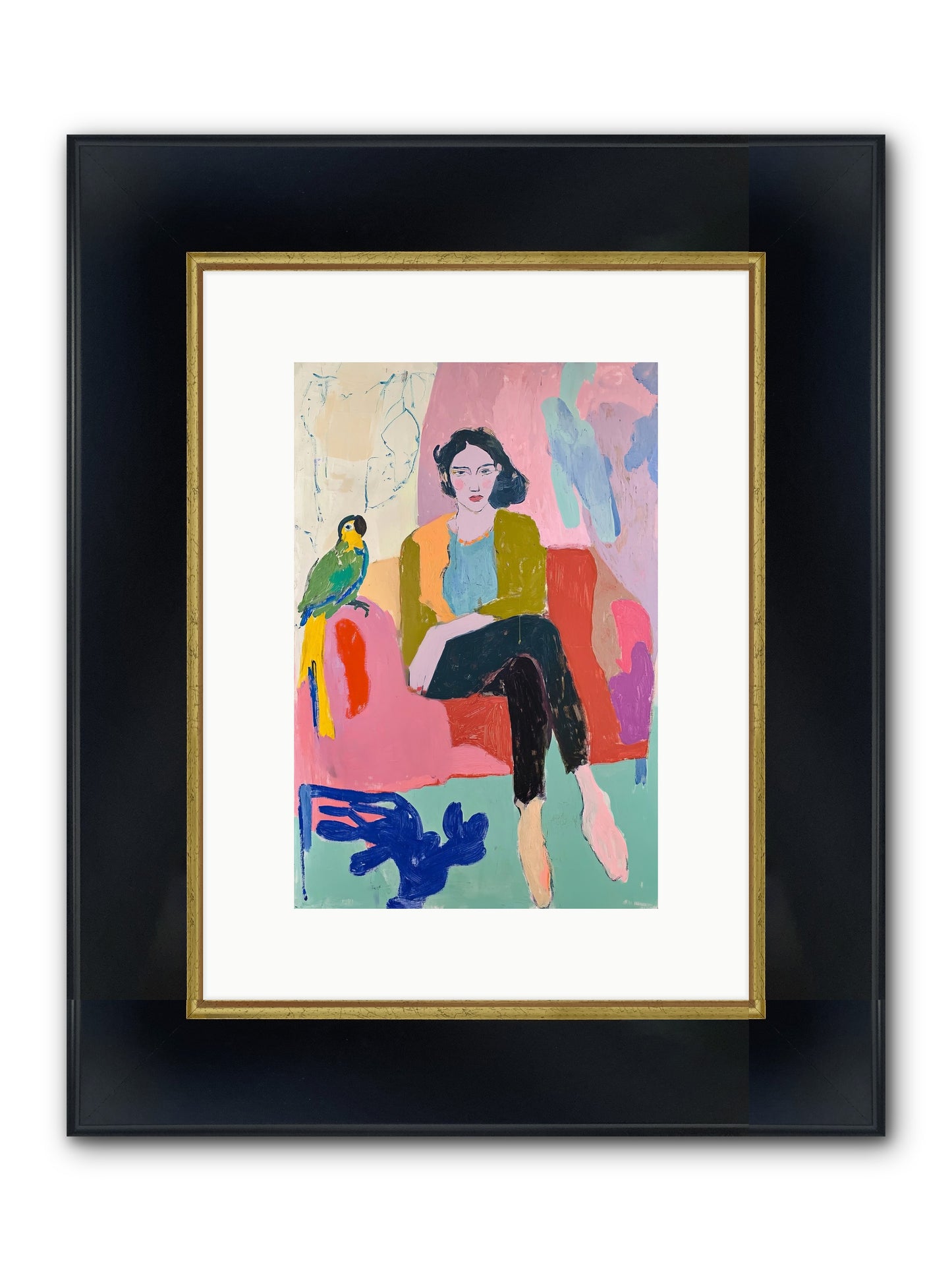 The Green Prince Framed Print - Wide Black w/Gold 8x12
