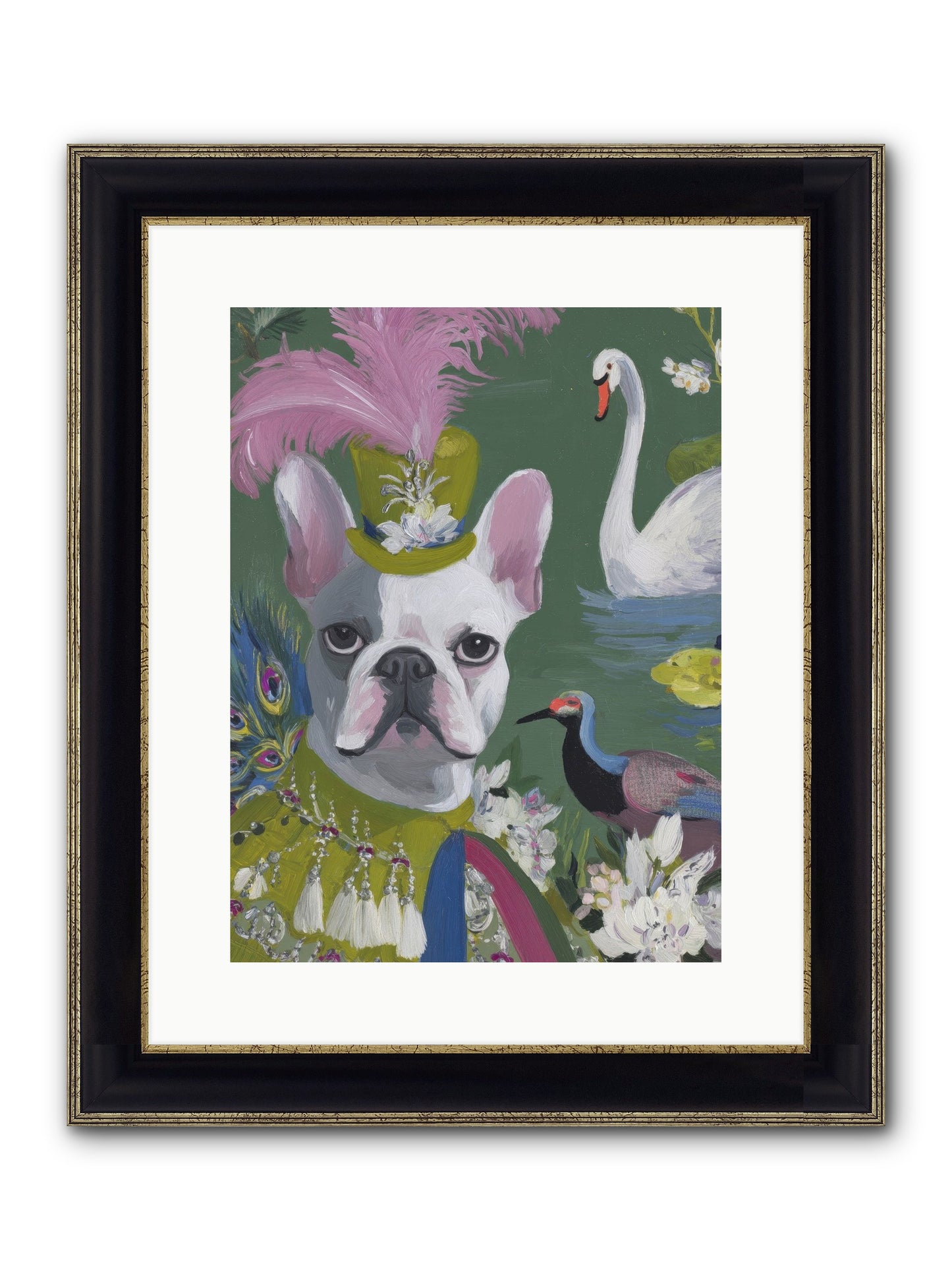 The Guardian Of Giggles Framed Print - Black & Gold 12x16
