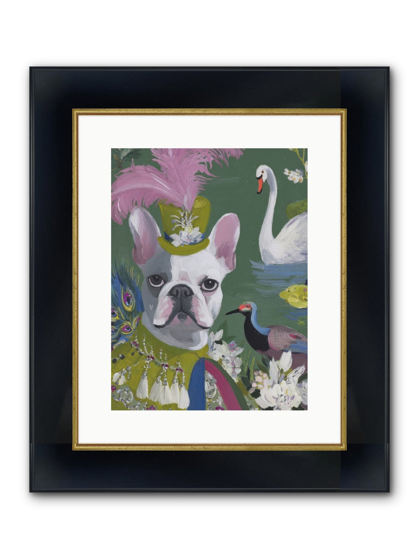 The Guardian Of Giggles Framed Print - Wide Black w/Gold 12x16
