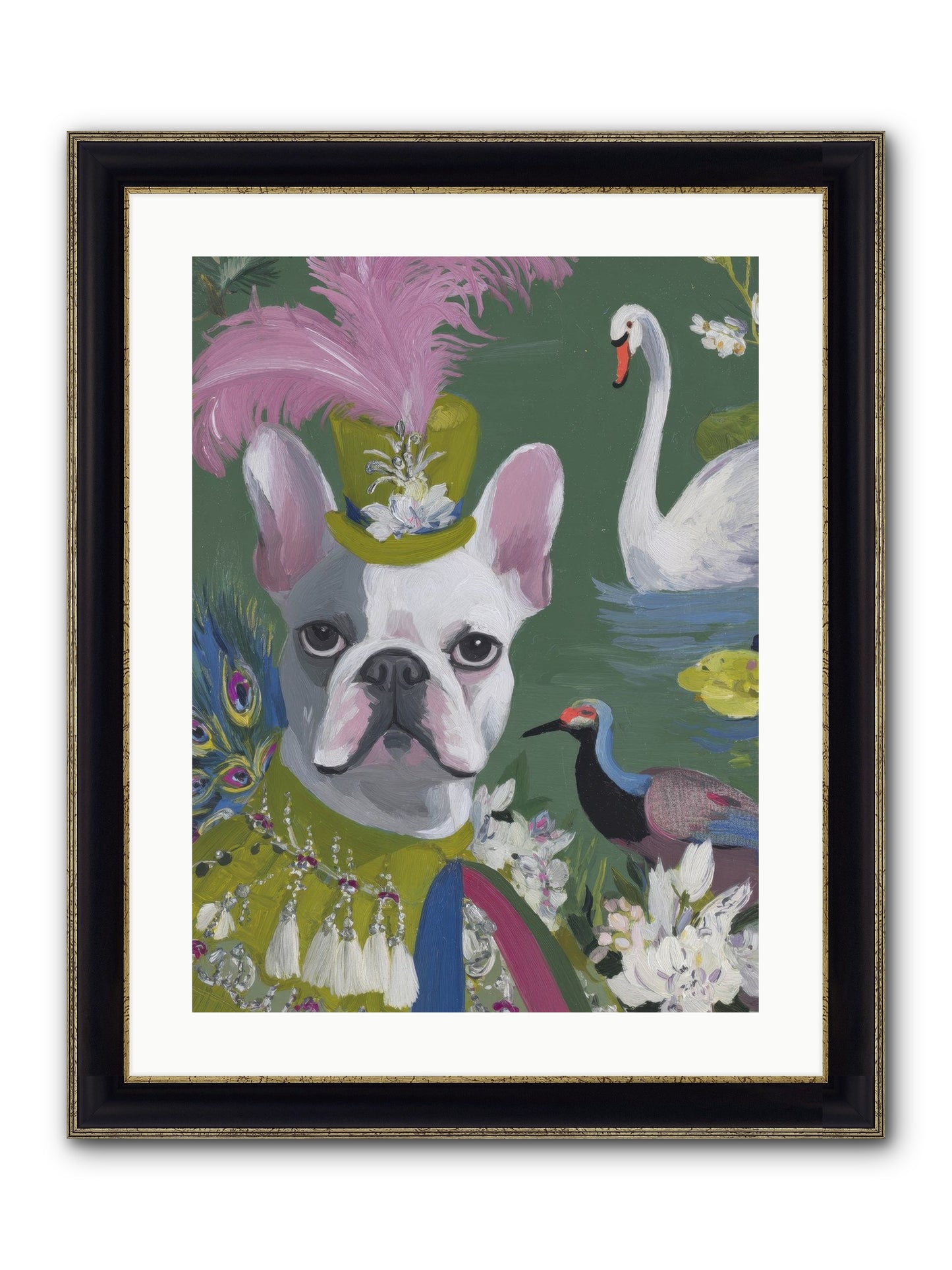 The Guardian Of Giggles Framed Print - Black & Gold 18x24