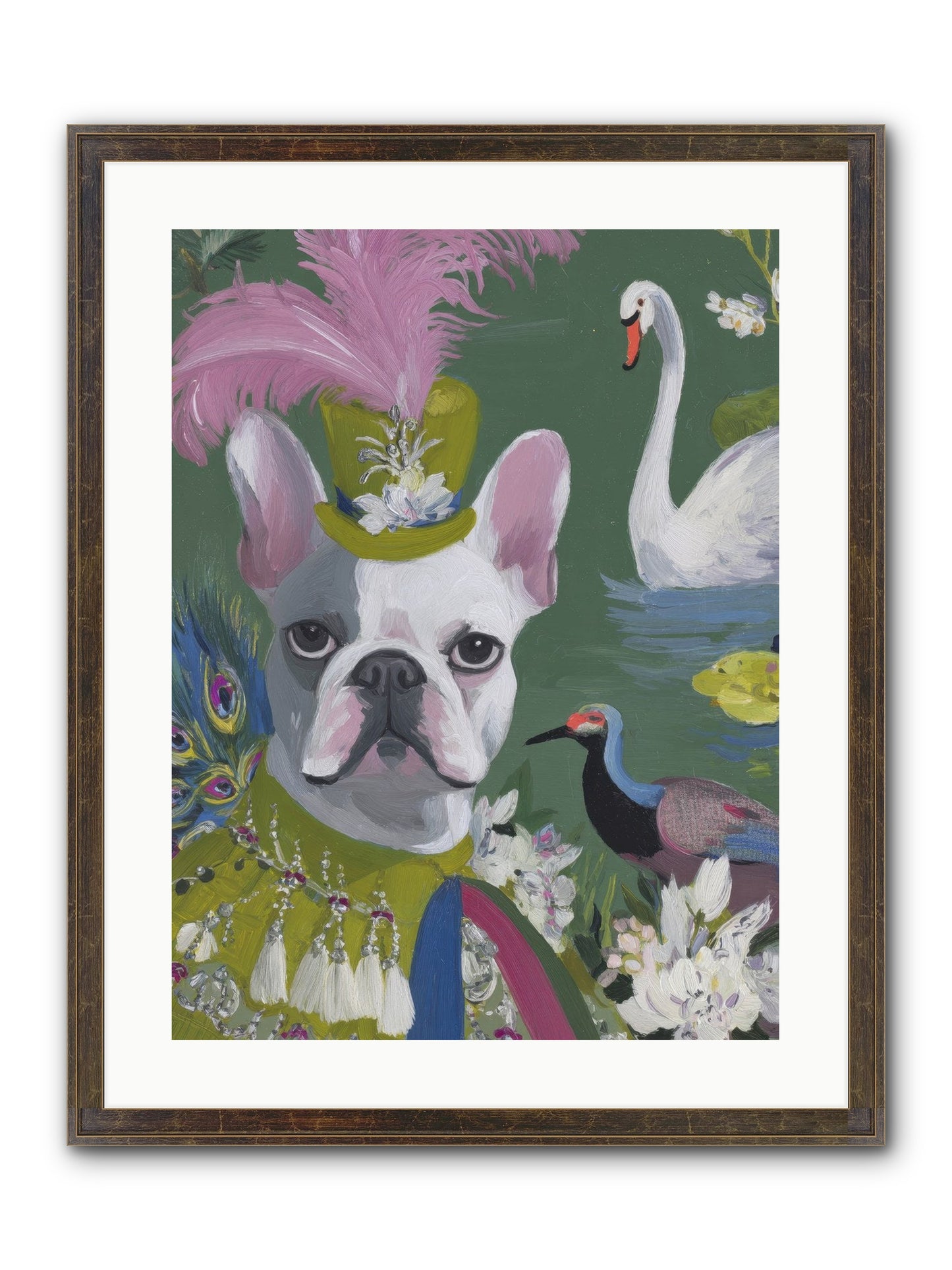 The Guardian Of Giggles Framed Print - Slimwoods Black/Gold 18x24