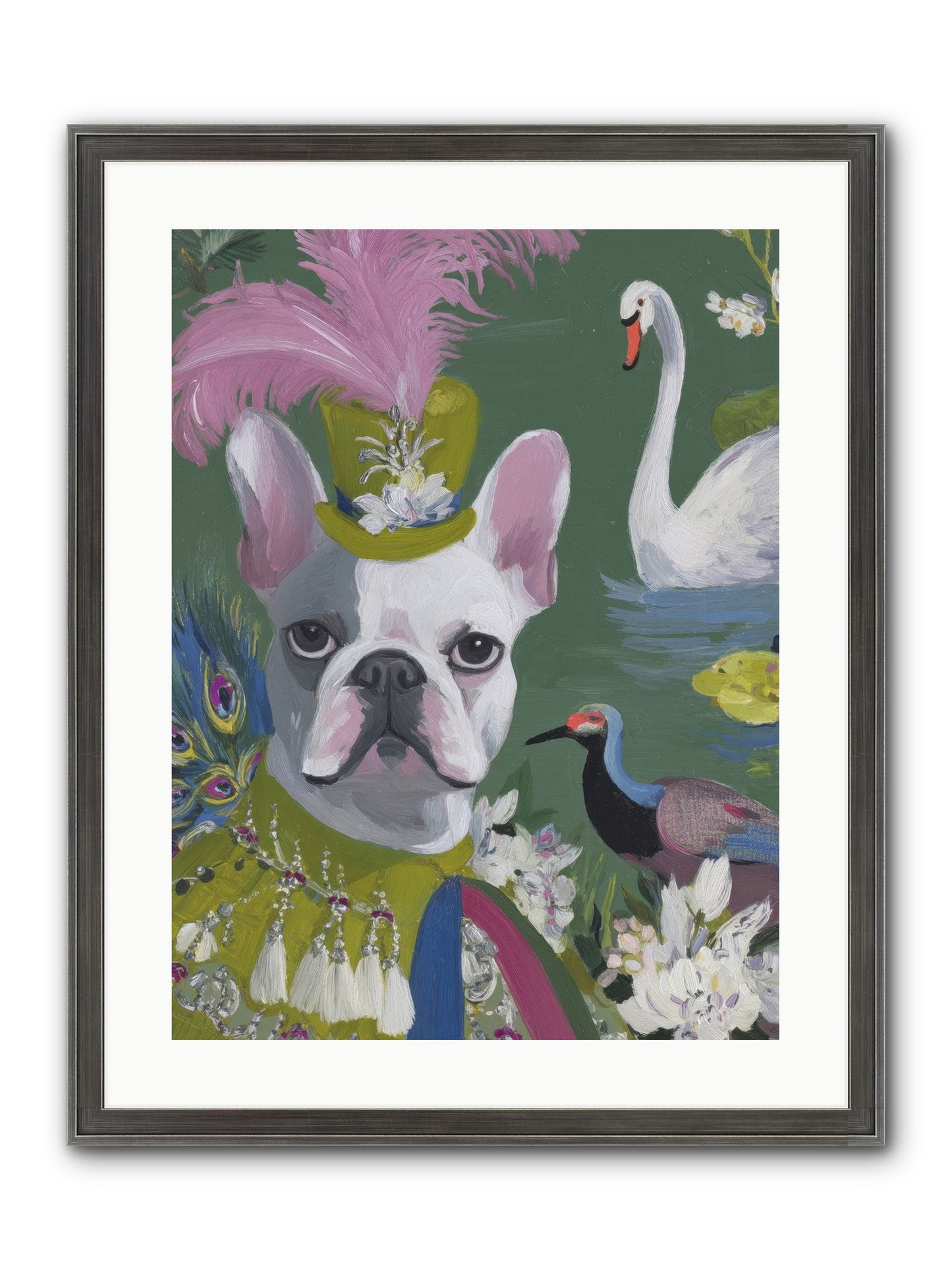 The Guardian Of Giggles Framed Print - Slimwoods Black/Silver 18x24