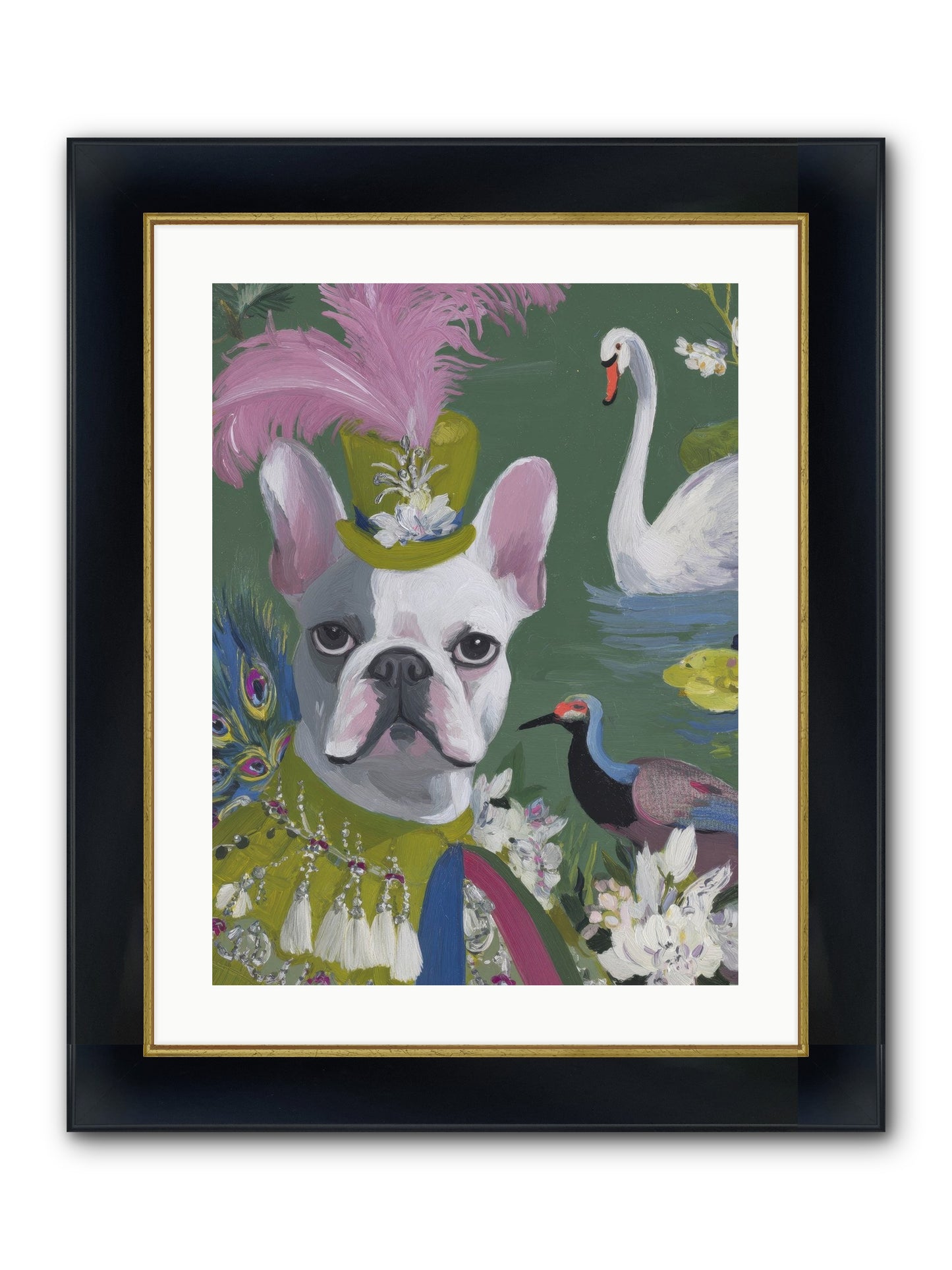 The Guardian Of Giggles Framed Print - Wide Black w/Gold 18x24