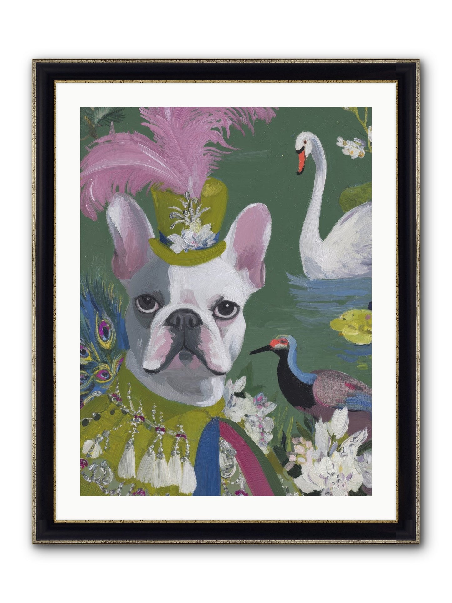 The Guardian Of Giggles Framed Print - Black & Gold 24x32