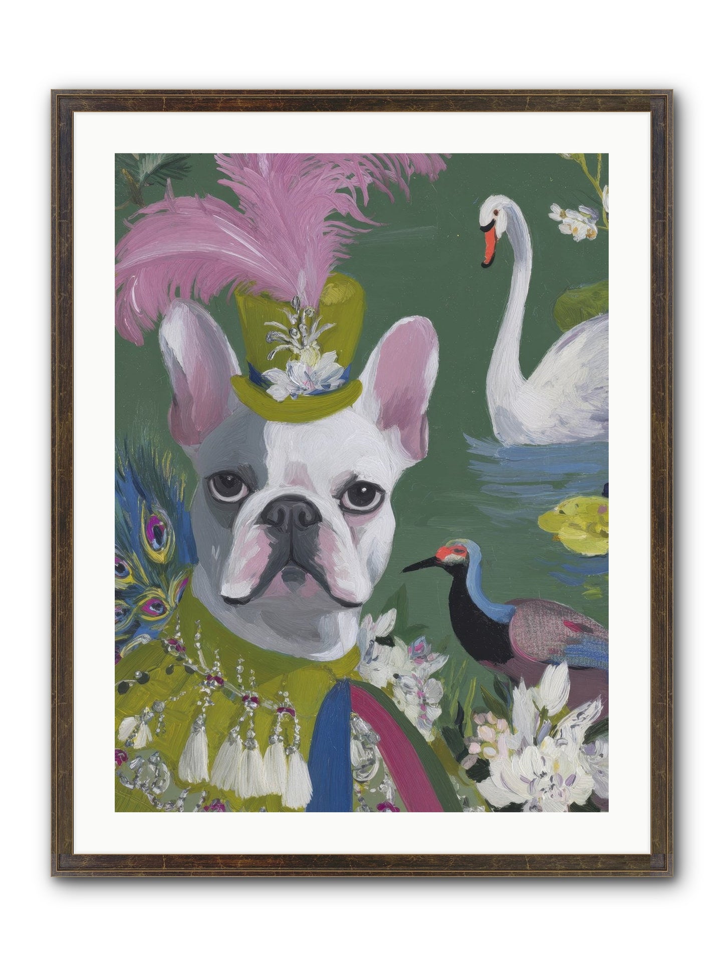 The Guardian Of Giggles Framed Print - Slimwoods Black/Gold 24x32