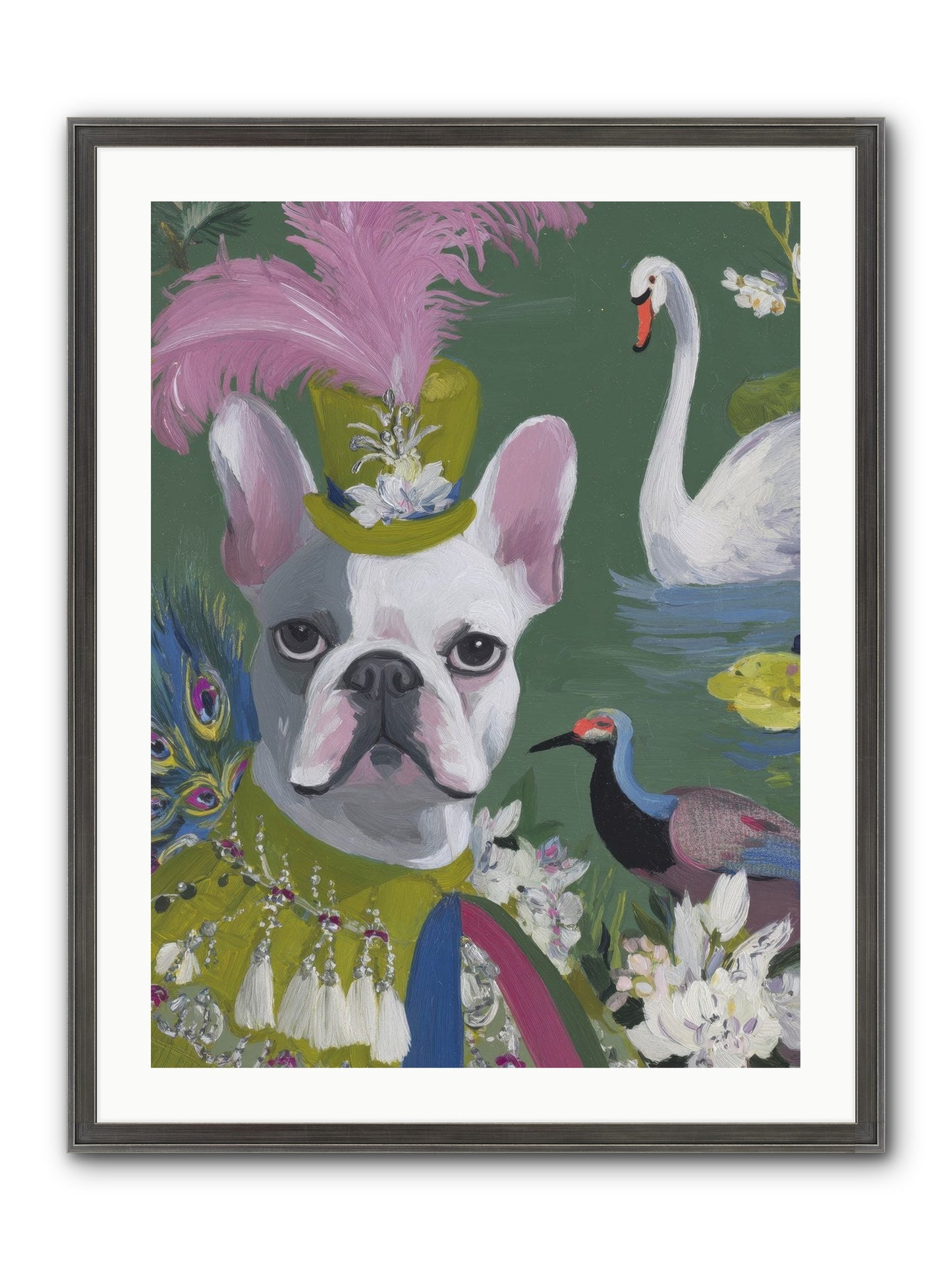 The Guardian Of Giggles Framed Print - Slimwoods Black/Silver 24x32