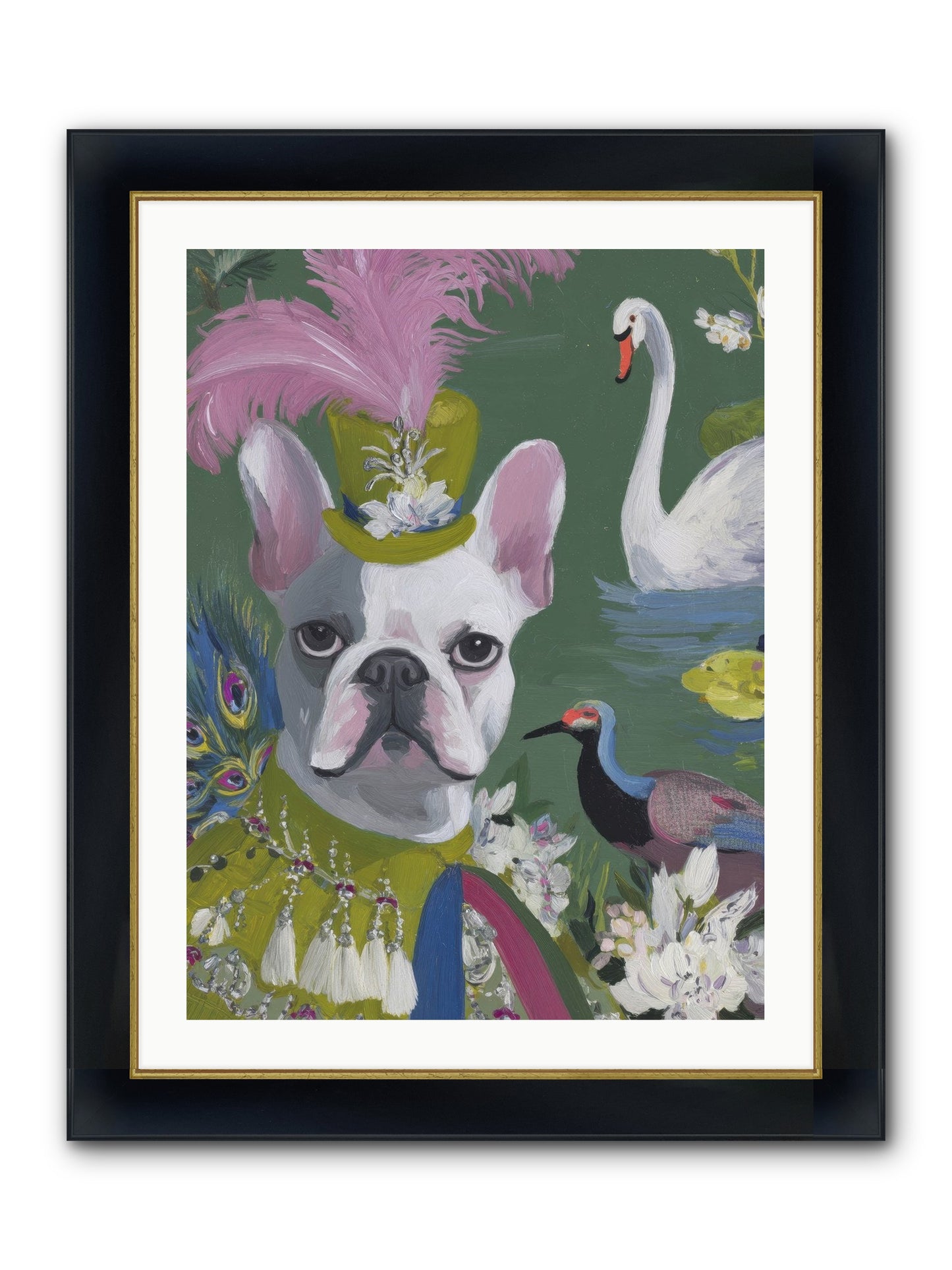 The Guardian Of Giggles Framed Print - Wide Black w/Gold 24x32