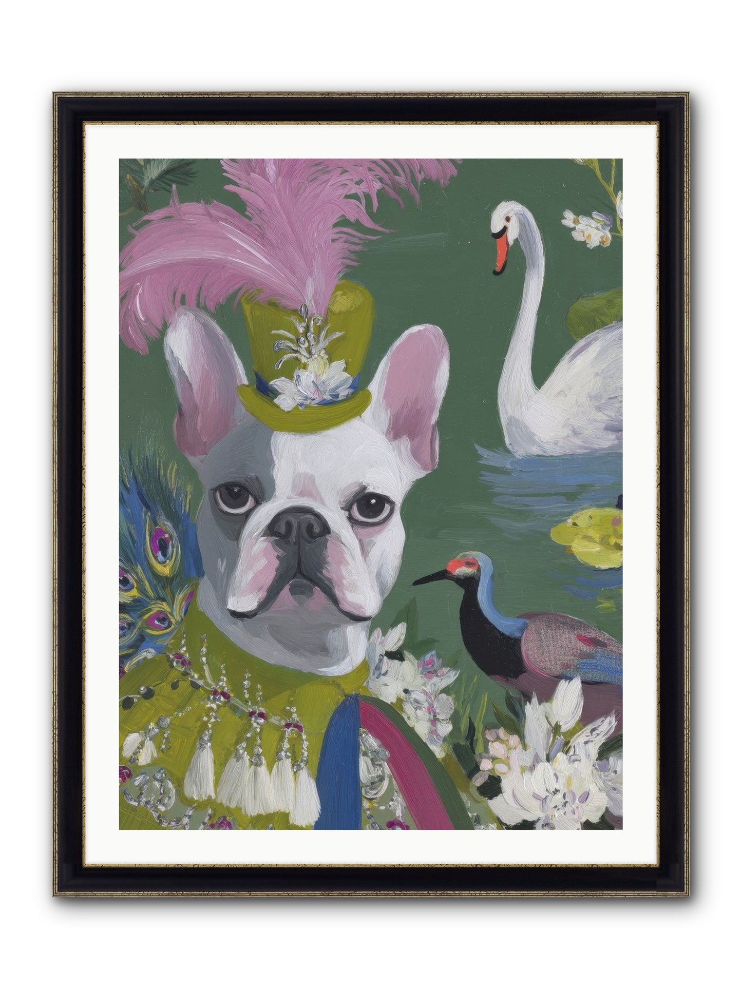 The Guardian Of Giggles Framed Print - Black & Gold 30x40
