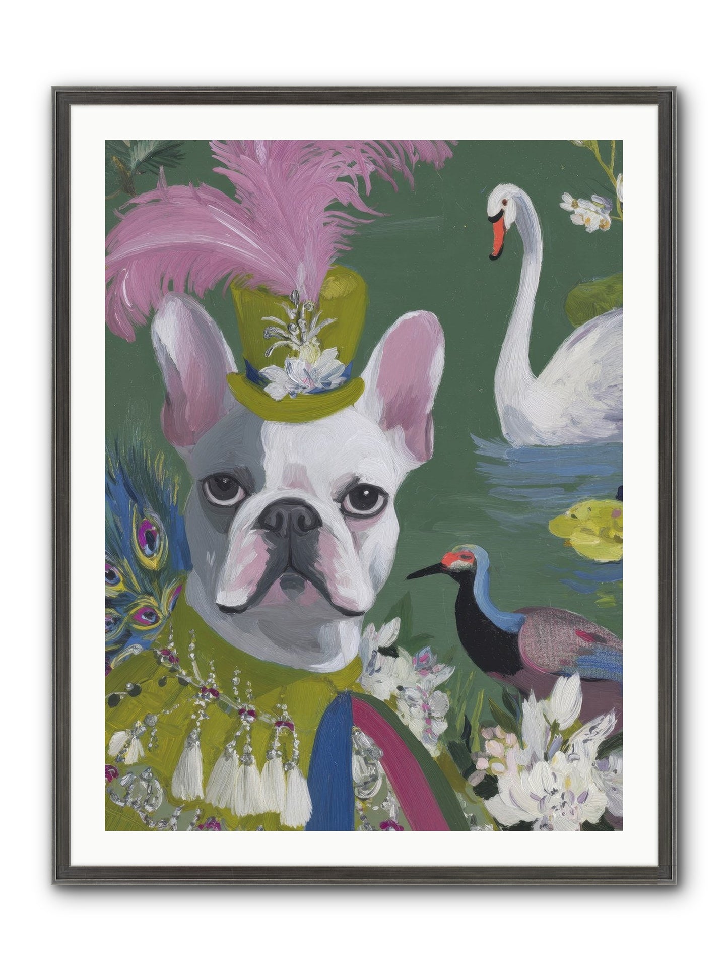 The Guardian Of Giggles Framed Print - Slimwoods Black/Silver 30x40