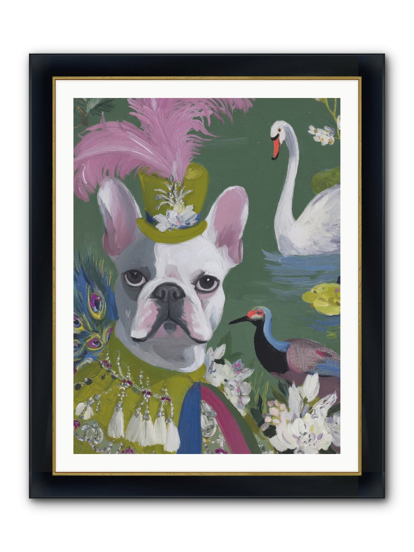 The Guardian Of Giggles Framed Print - Wide Black w/Gold 30x40