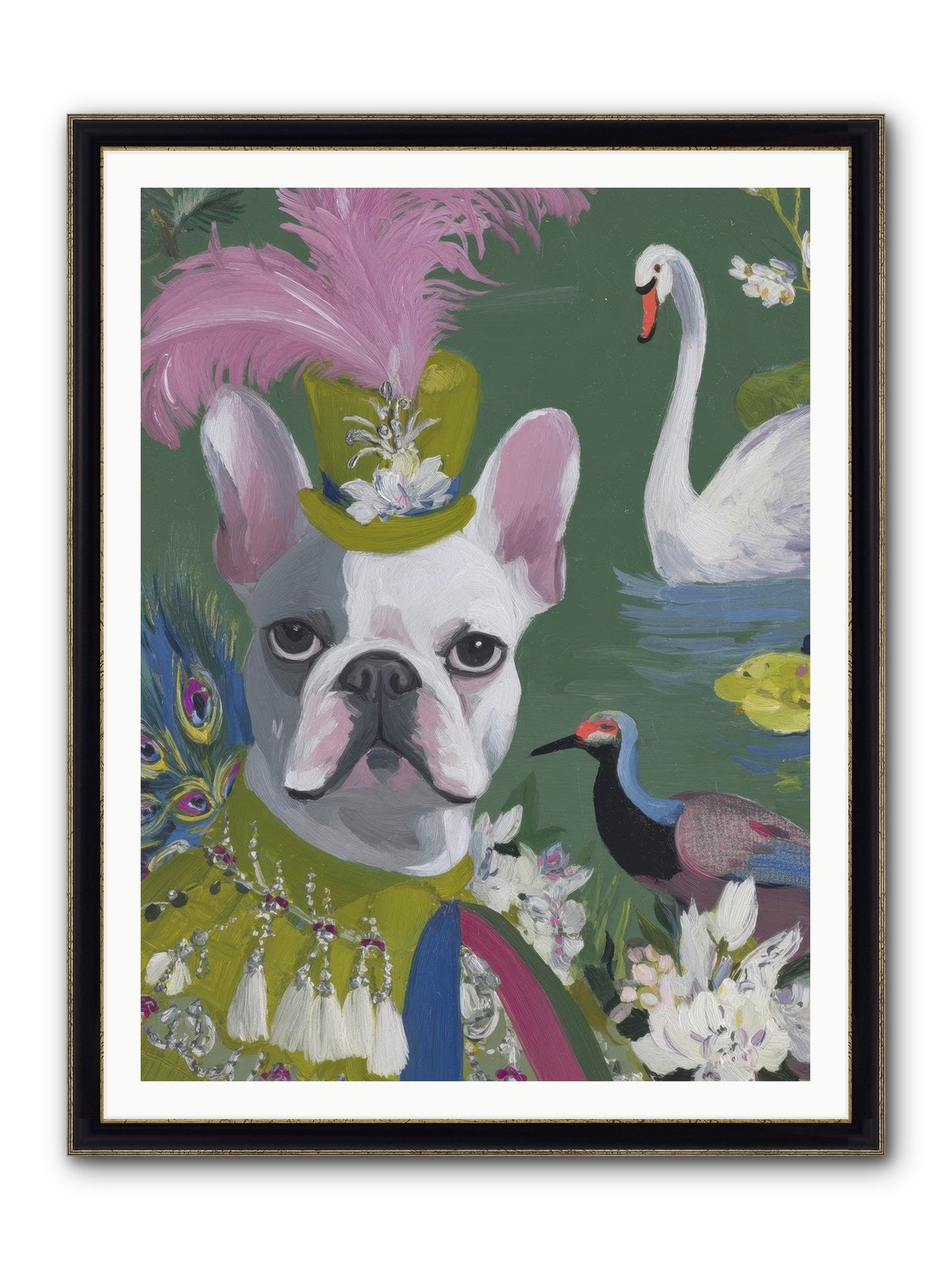 The Guardian Of Giggles Framed Print - Black & Gold 36x48