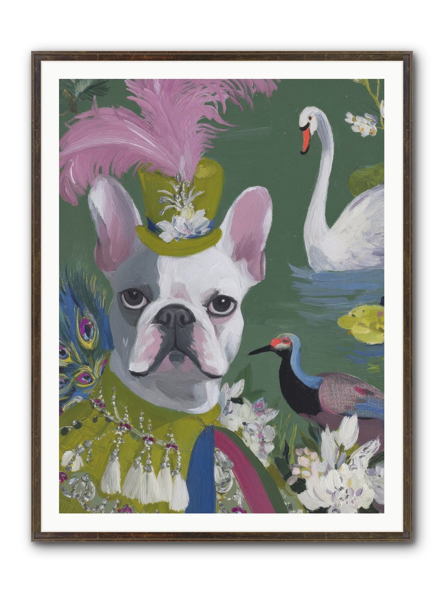 The Guardian Of Giggles Framed Print - Slimwoods Black/Gold 36x48