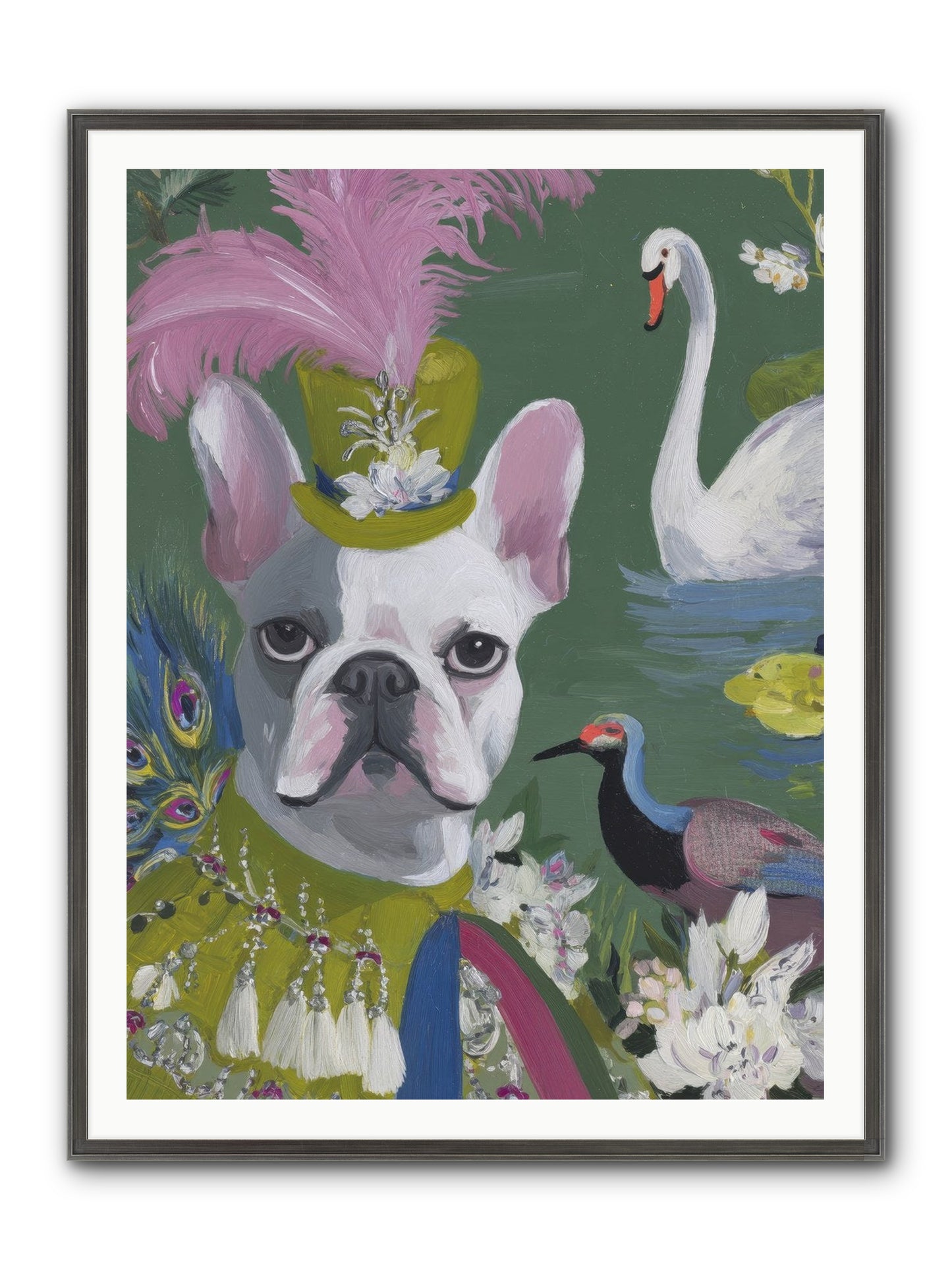 The Guardian Of Giggles Framed Print - Slimwoods Black/Silver 36x48