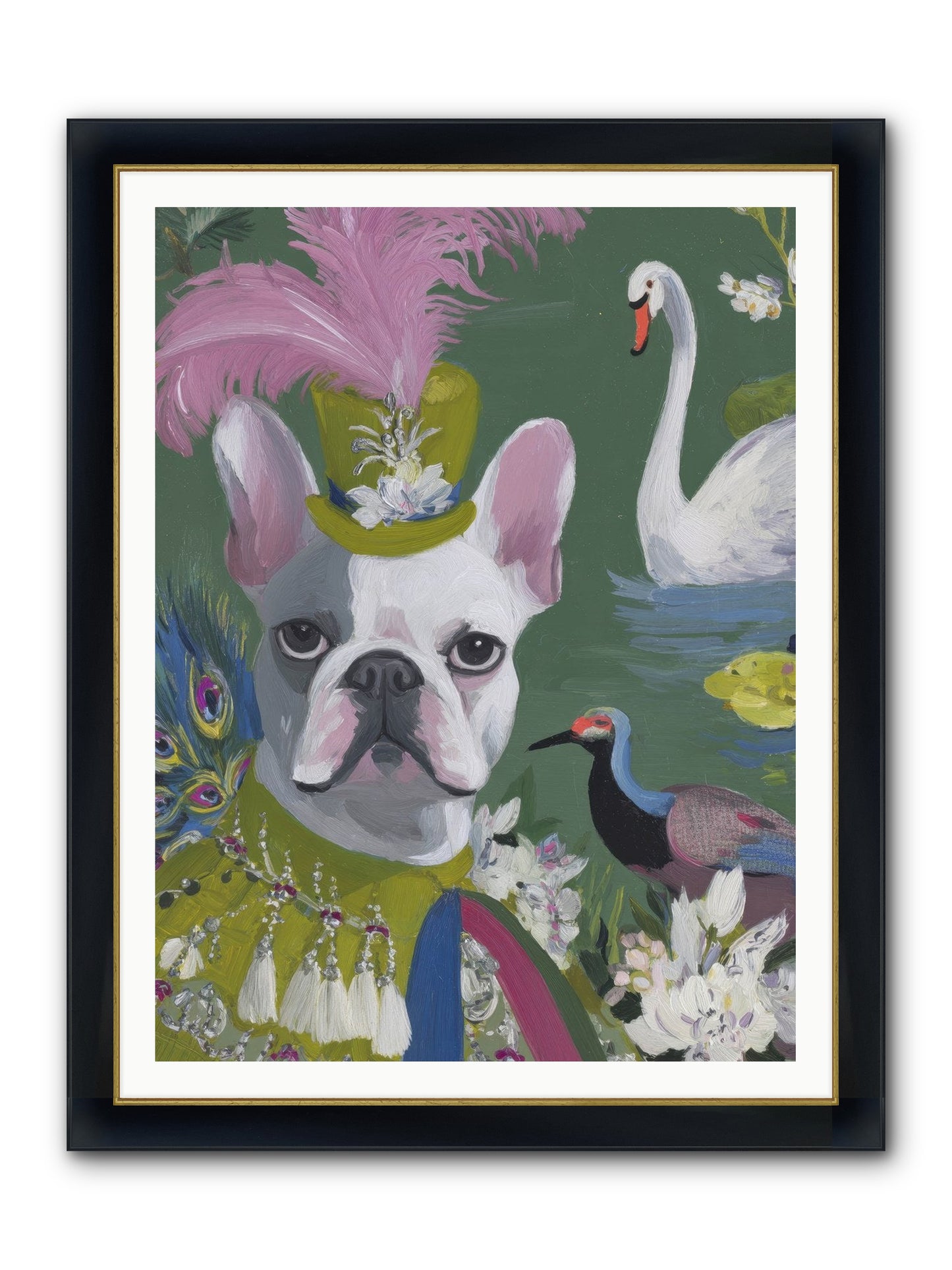 The Guardian Of Giggles Framed Print - Wide Black w/Gold 36x48