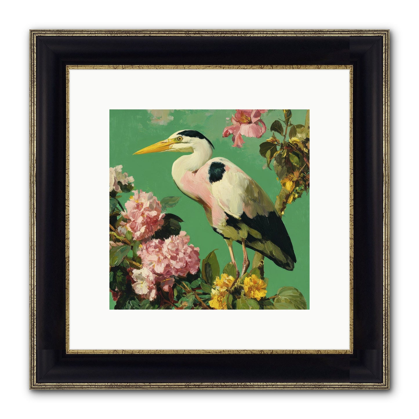 The Guest Who Never Left Framed Print - Black & Gold 10x10