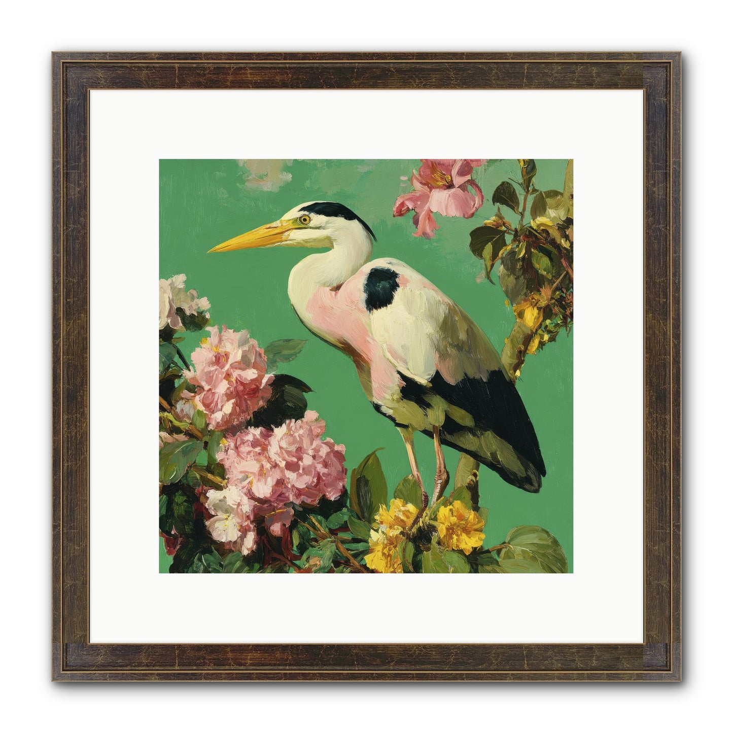 The Guest Who Never Left Framed Print - Slimwoods Black/Gold 12x12