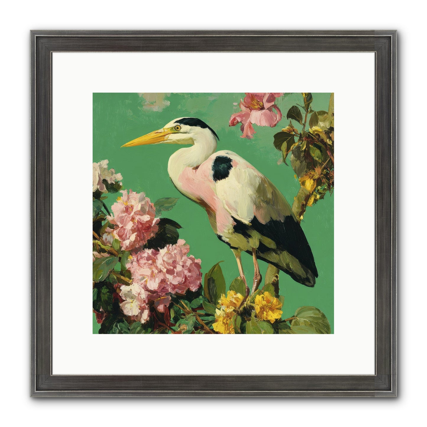 The Guest Who Never Left Framed Print - Slimwoods Black/Silver 12x12