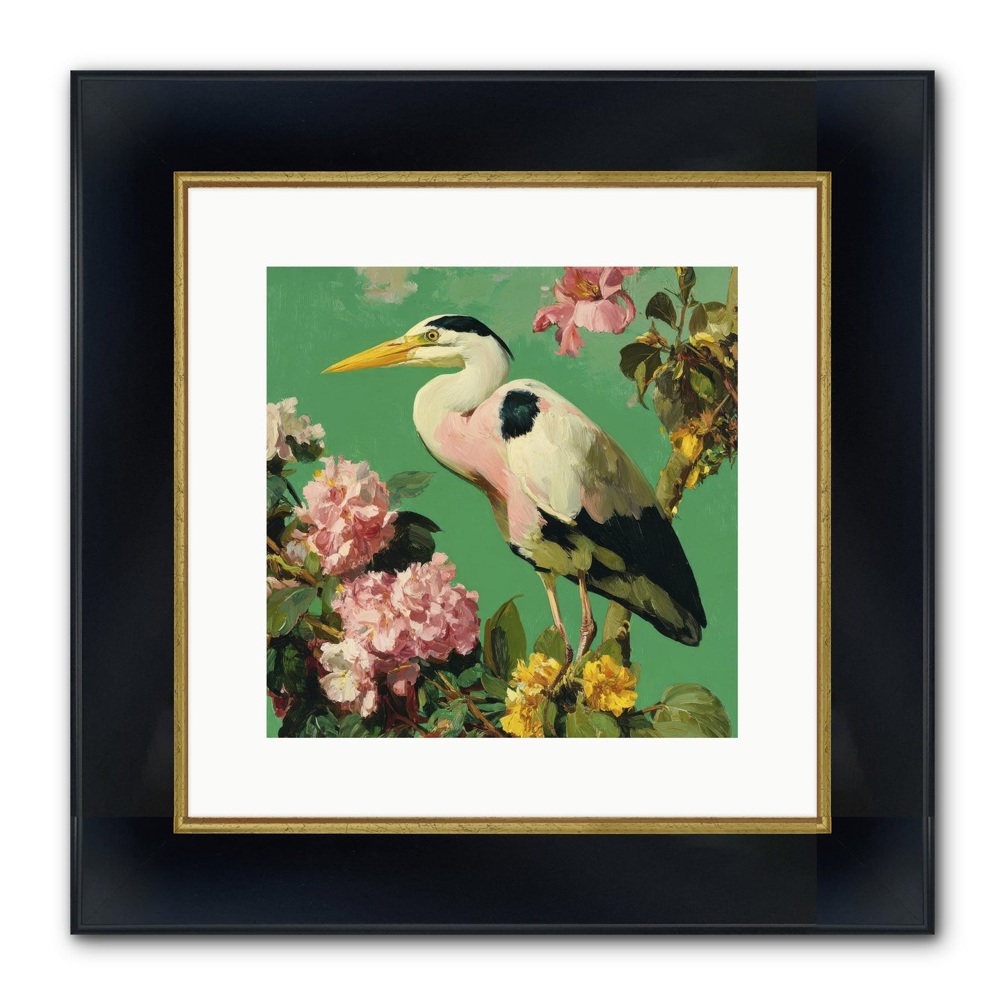 The Guest Who Never Left Framed Print - Wide Black w/Gold 12x12