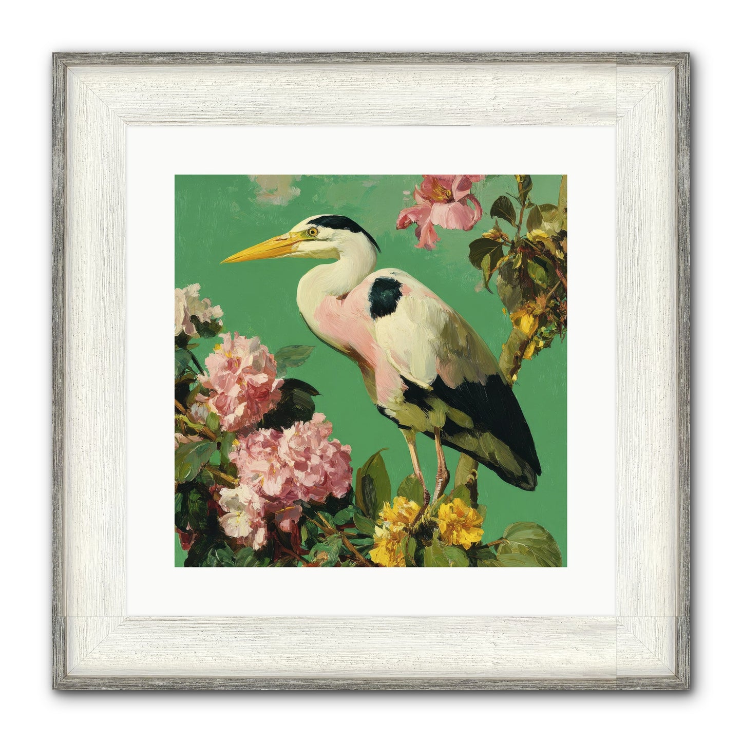 The Guest Who Never Left Framed Print - Driftwood White 16x16
