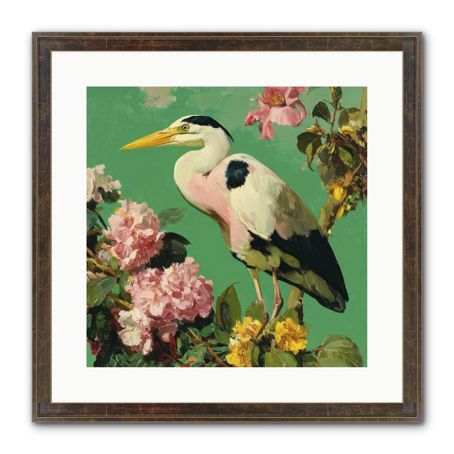 The Guest Who Never Left Framed Print - Slimwoods Black/Gold 16x16