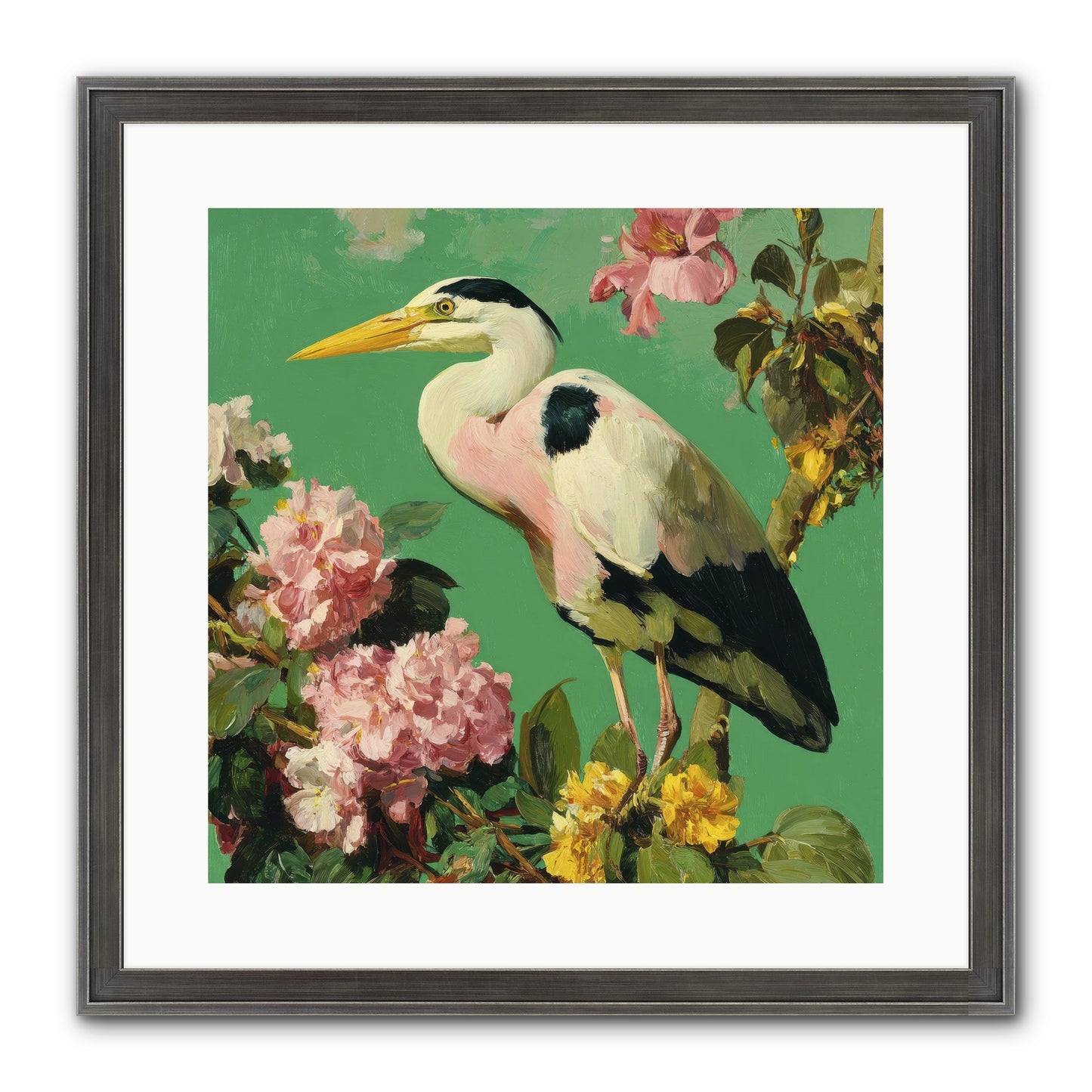 The Guest Who Never Left Framed Print - Slimwoods Black/Silver 16x16