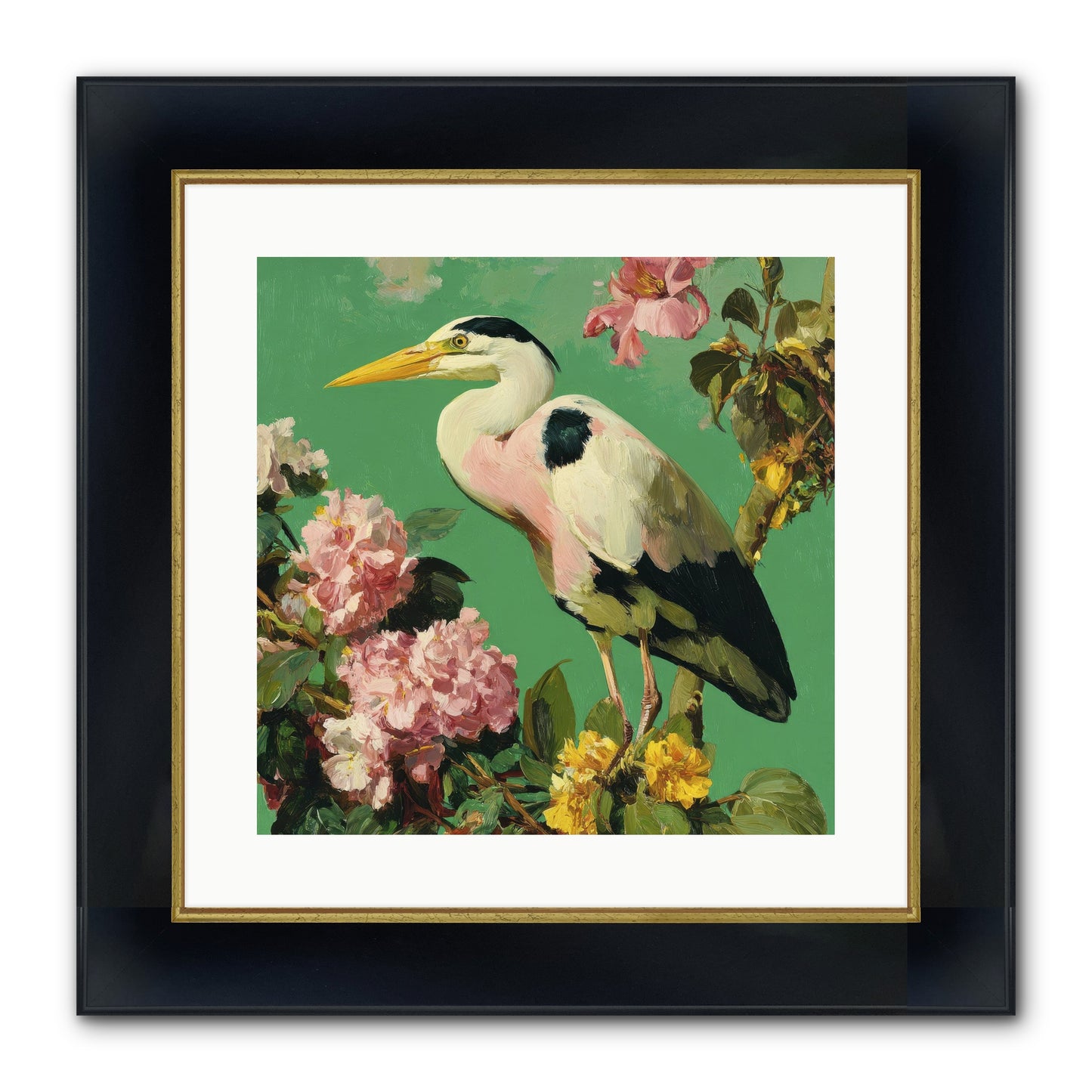 The Guest Who Never Left Framed Print - Wide Black w/Gold 16x16
