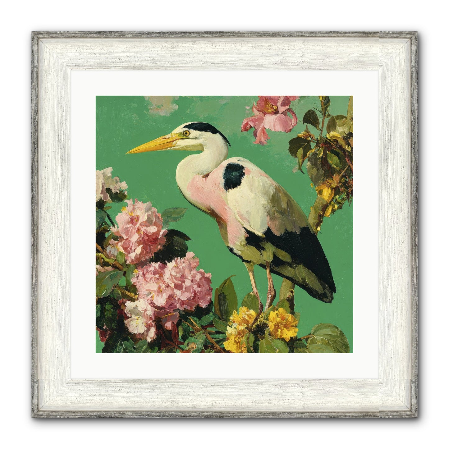 The Guest Who Never Left Framed Print - Driftwood White 20x20