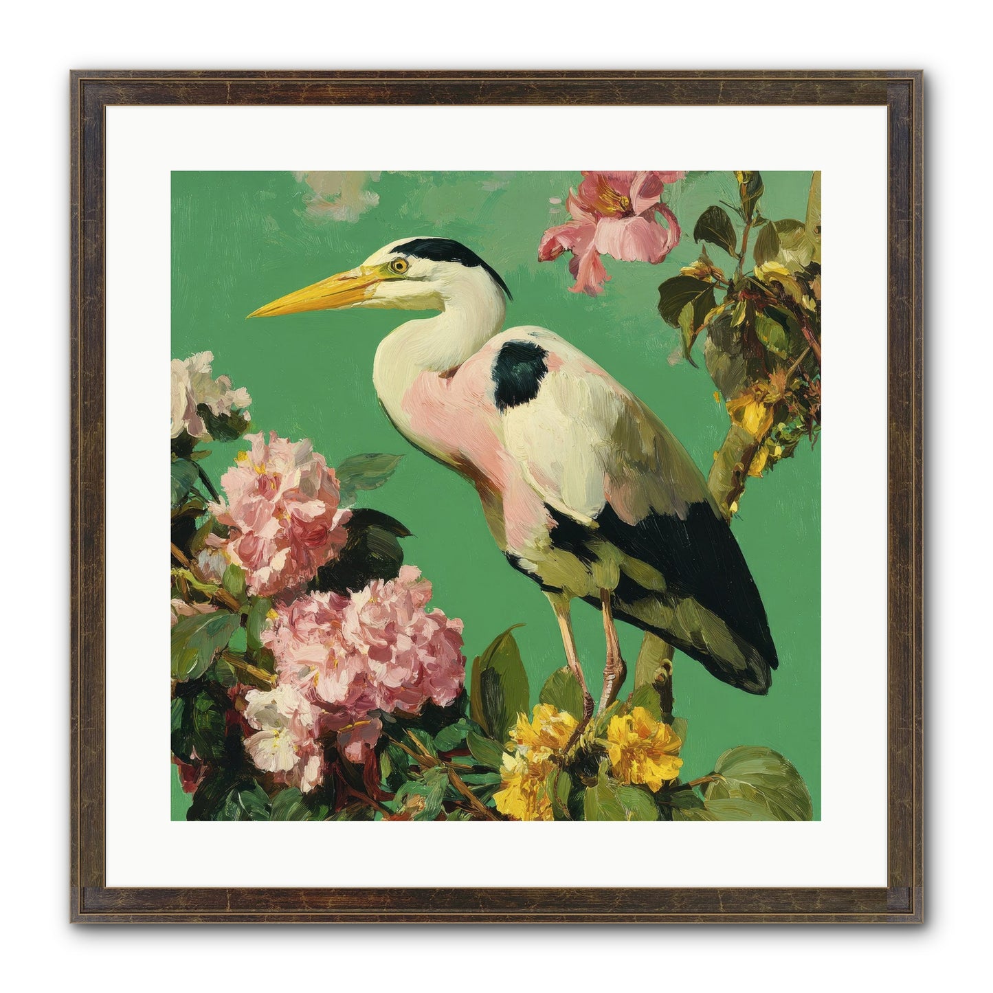 The Guest Who Never Left Framed Print - Slimwoods Black/Gold 20x20