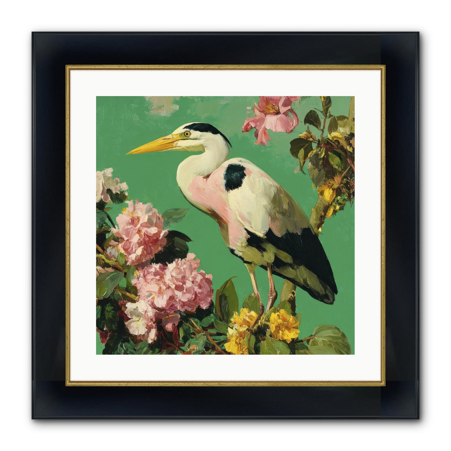 The Guest Who Never Left Framed Print - Wide Black w/Gold 20x20