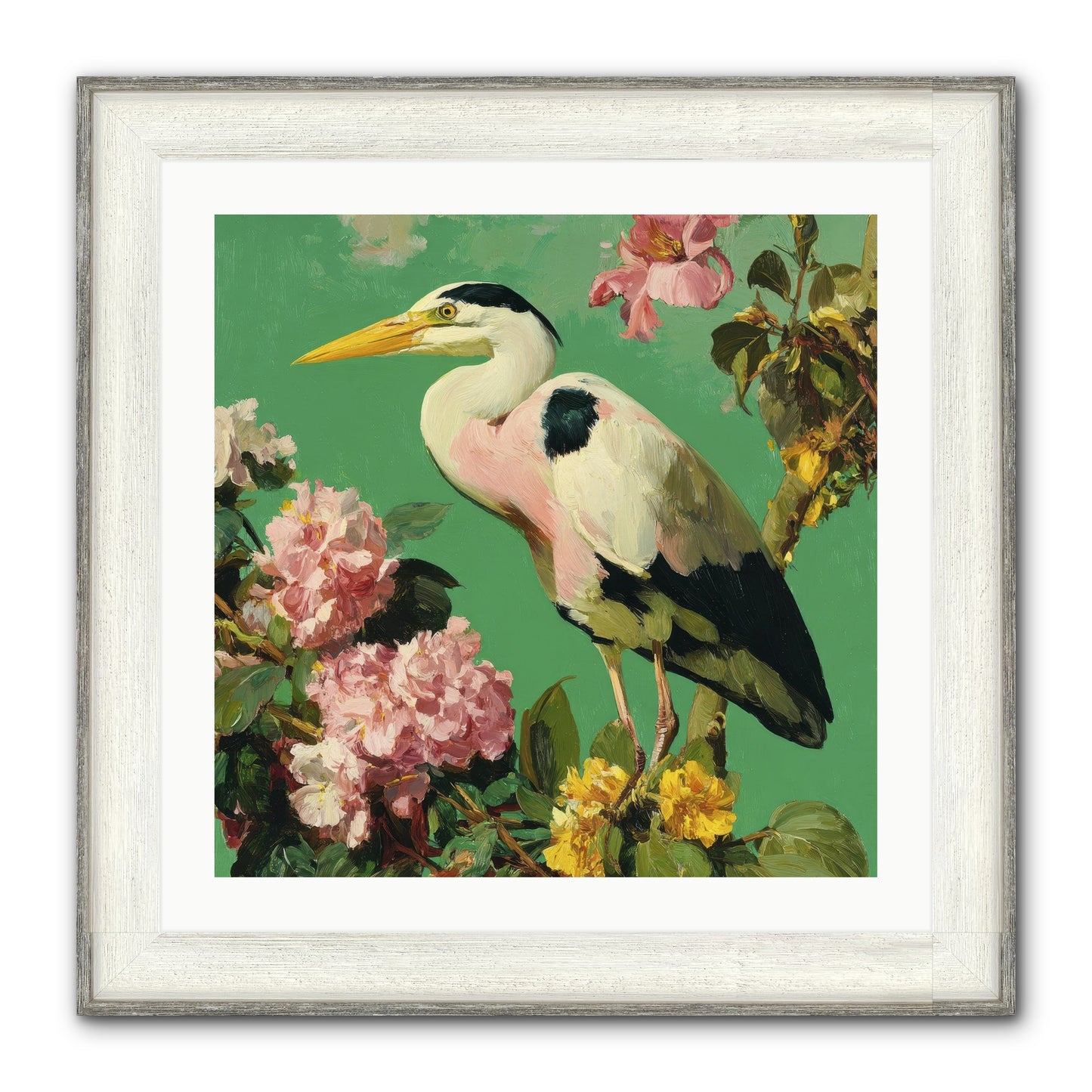 The Guest Who Never Left Framed Print - Driftwood White 24x24