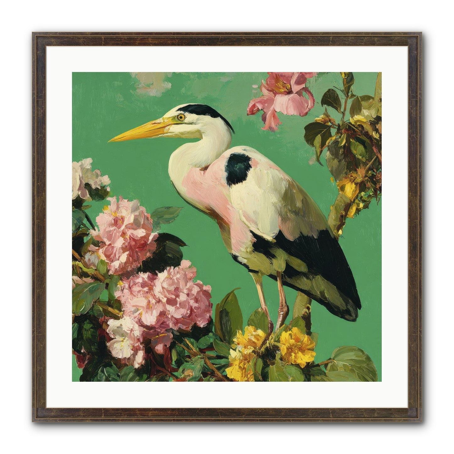 The Guest Who Never Left Framed Print - Slimwoods Black/Gold 24x24