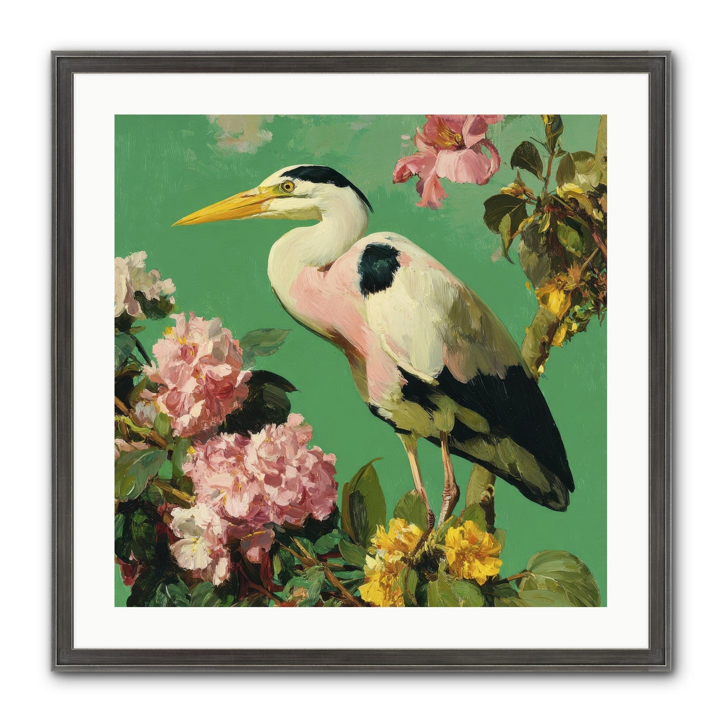 The Guest Who Never Left Framed Print - Slimwoods Black/Silver 24x24