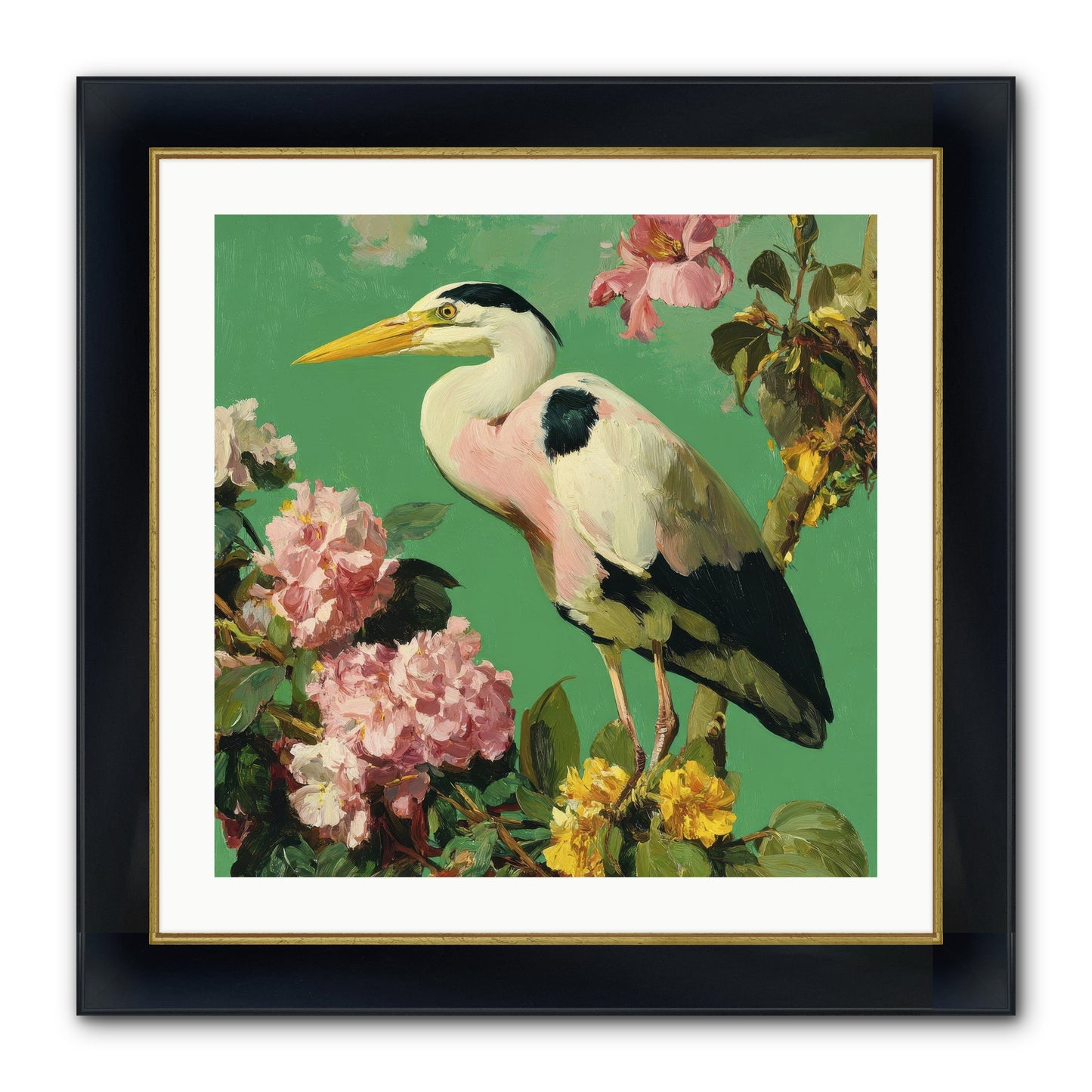 The Guest Who Never Left Framed Print - Wide Black w/Gold 24x24