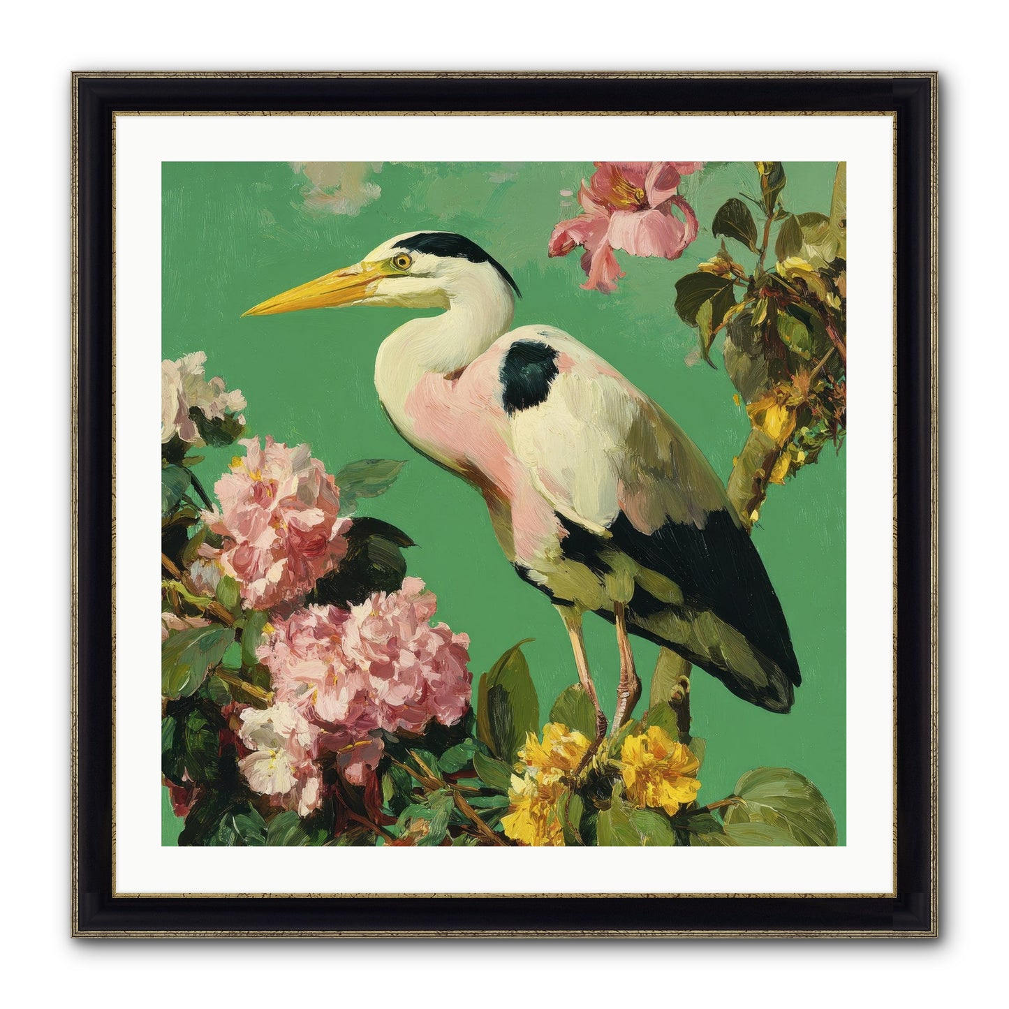 The Guest Who Never Left Framed Print - Black & Gold 30x30