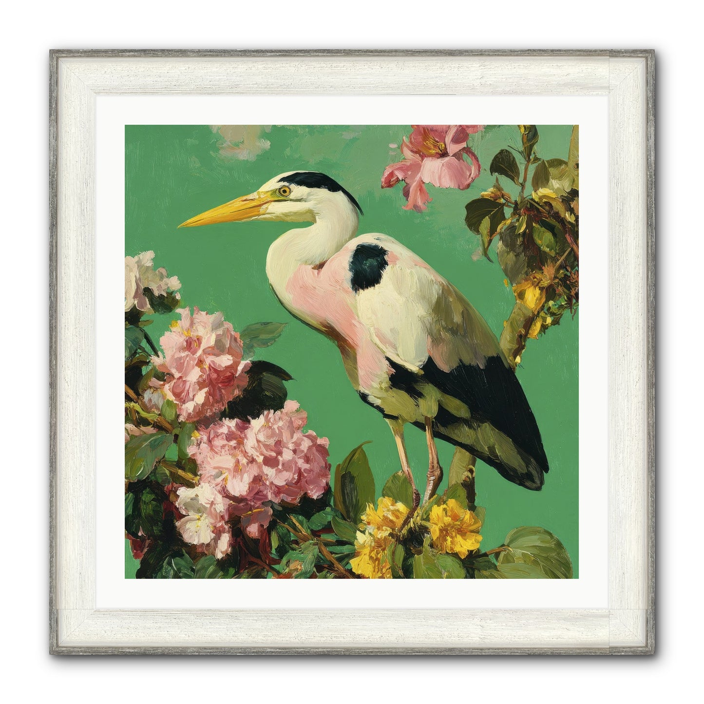 The Guest Who Never Left Framed Print - Driftwood White 30x30