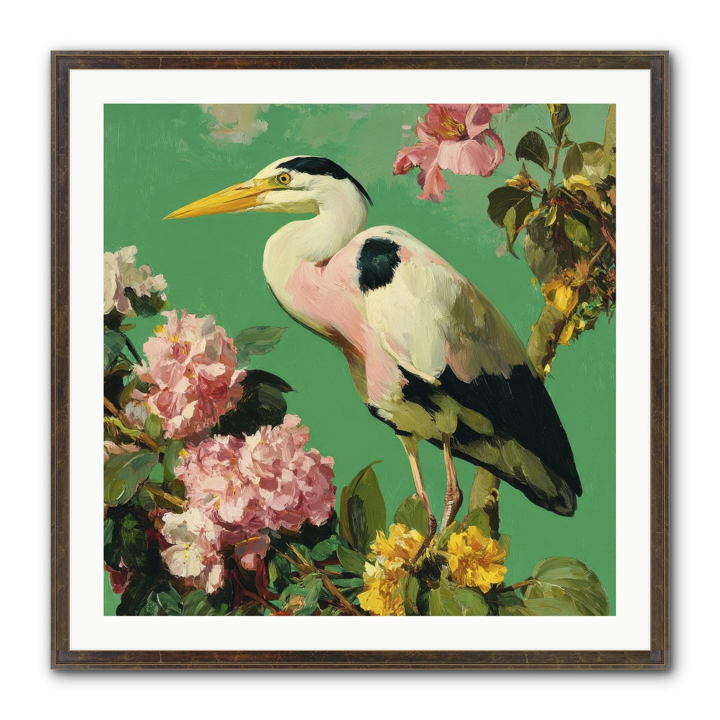 The Guest Who Never Left Framed Print - Slimwoods Black/Gold 30x30