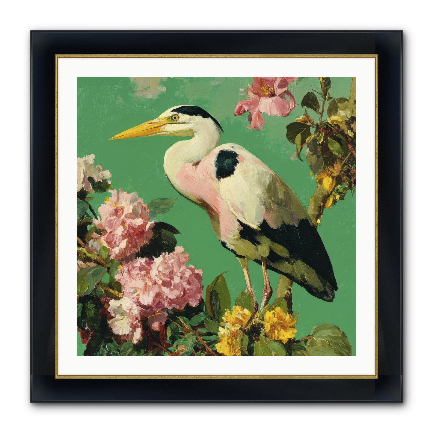 The Guest Who Never Left Framed Print - Wide Black w/Gold 30x30