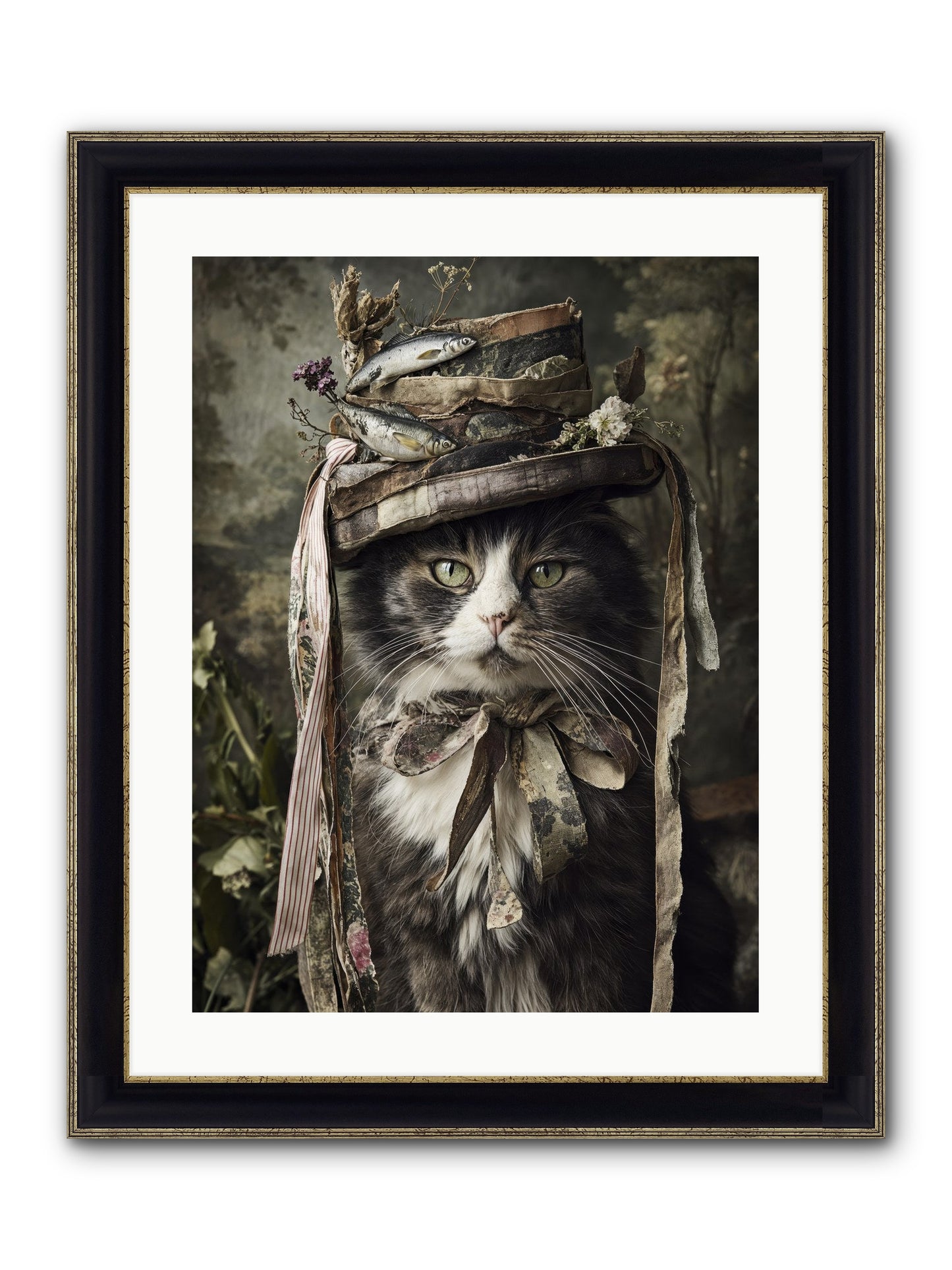 The Happy Beautiful Framed Print - Black & Gold 18x24