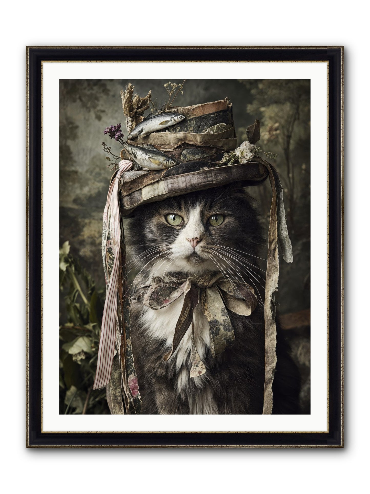 The Happy Beautiful Framed Print - Black & Gold 30x40