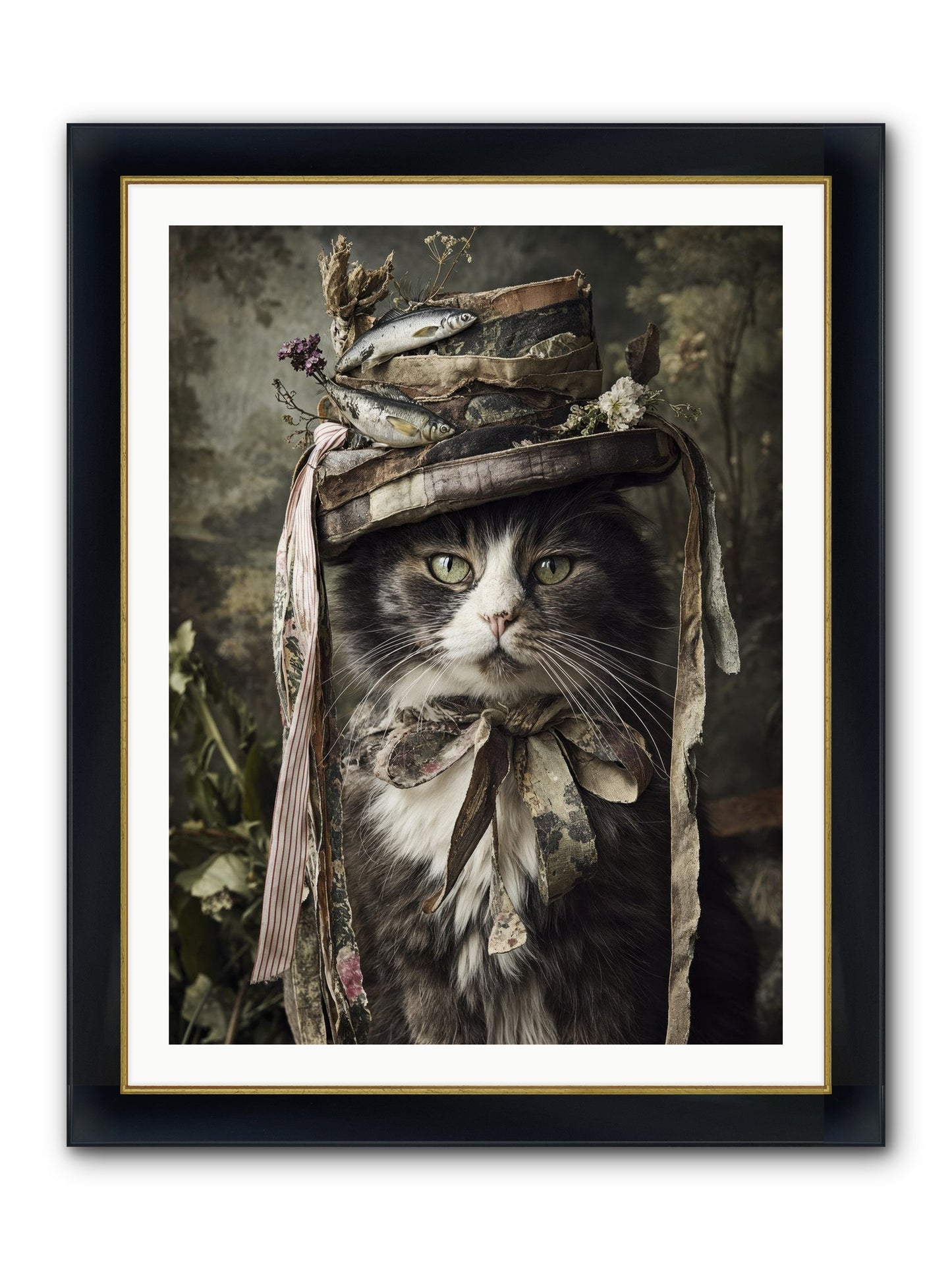 The Happy Beautiful Framed Print - Wide Black w/Gold 30x40