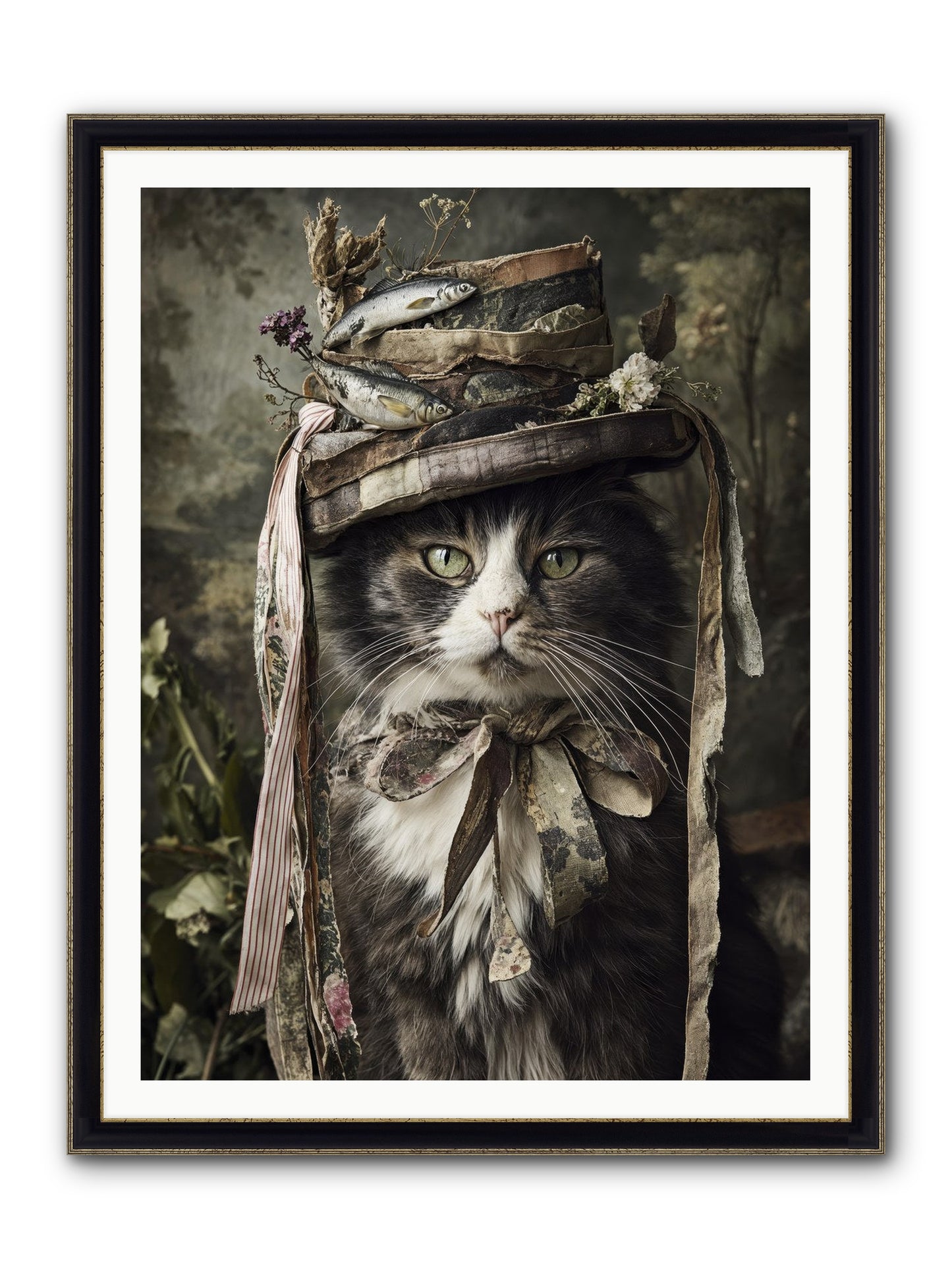 The Happy Beautiful Framed Print - Black & Gold 36x48