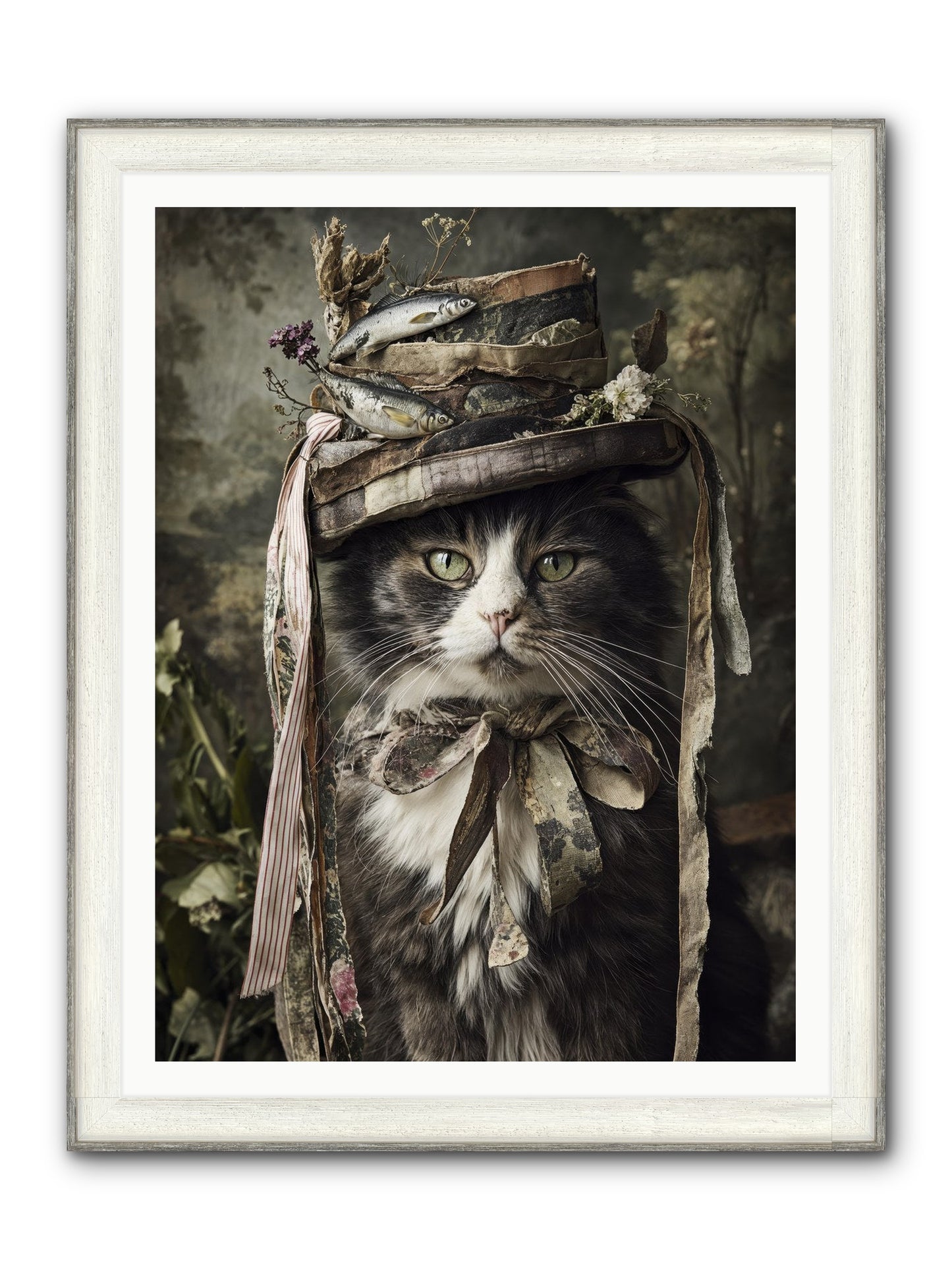 The Happy Beautiful Framed Print - Driftwood White 36x48
