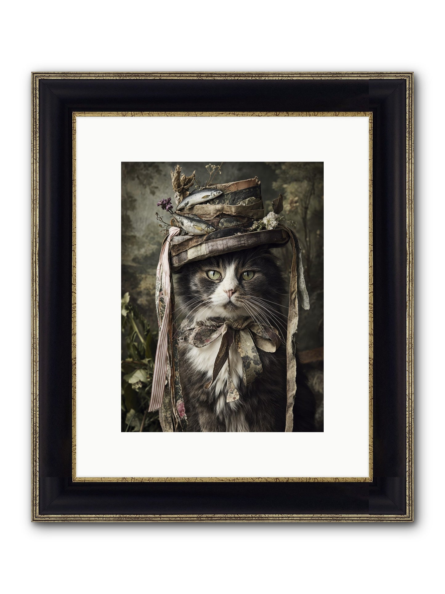 The Happy Beautiful Framed Print - Black & Gold 9x12