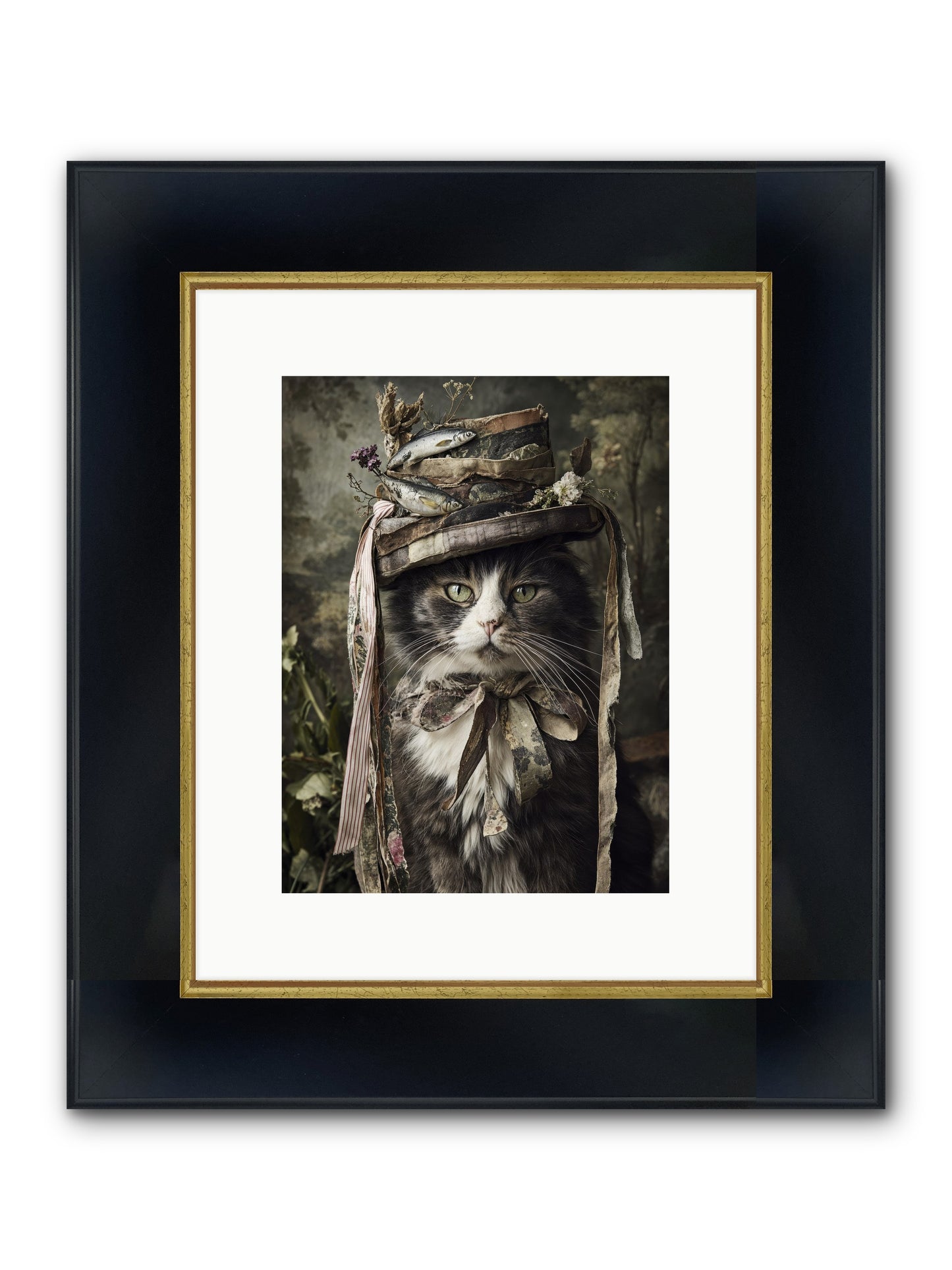 The Happy Beautiful Framed Print - Wide Black w/Gold 9x12