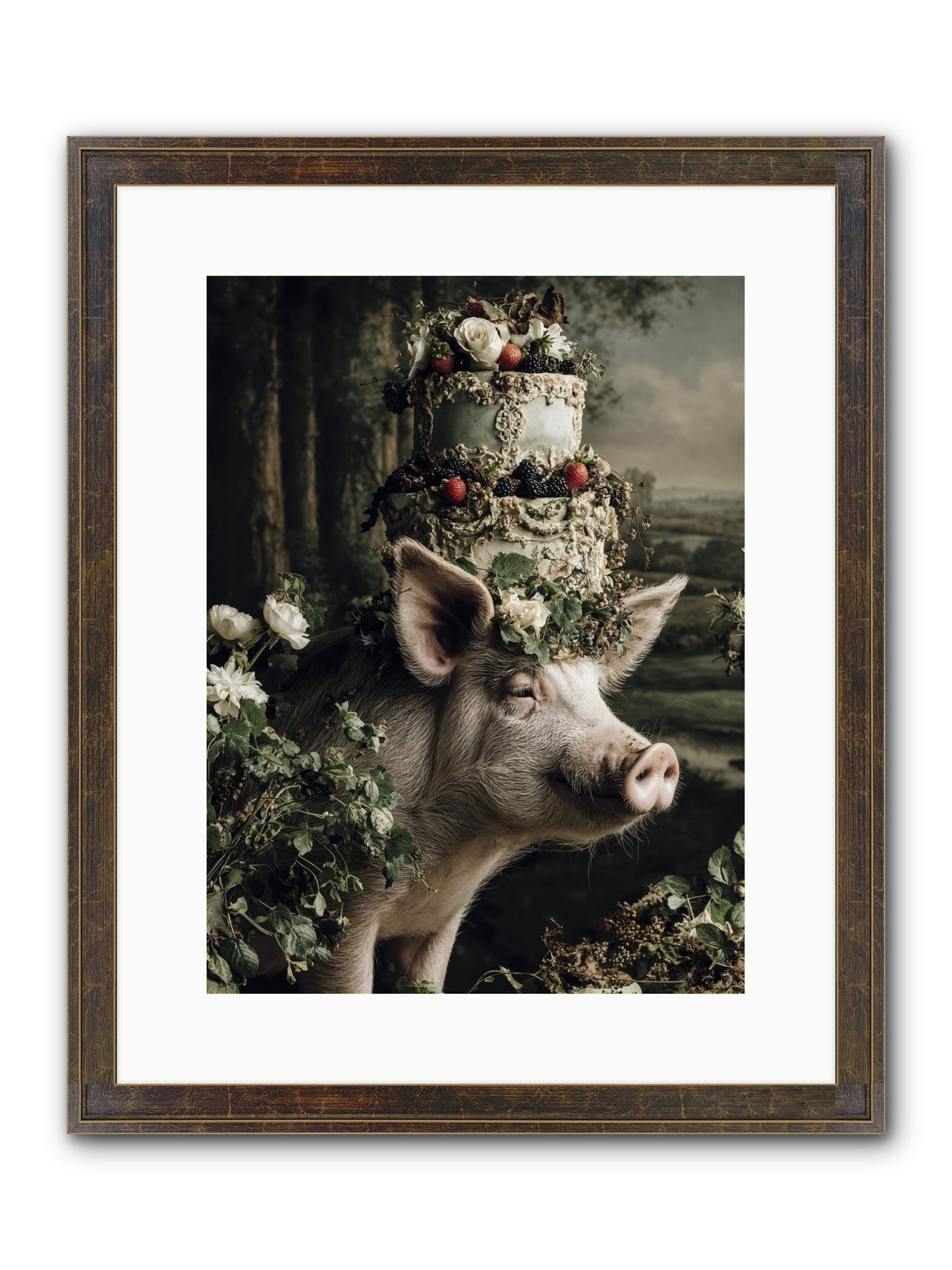 The Happy Proclamation Framed Print - Slimwoods Black/Gold 12x16