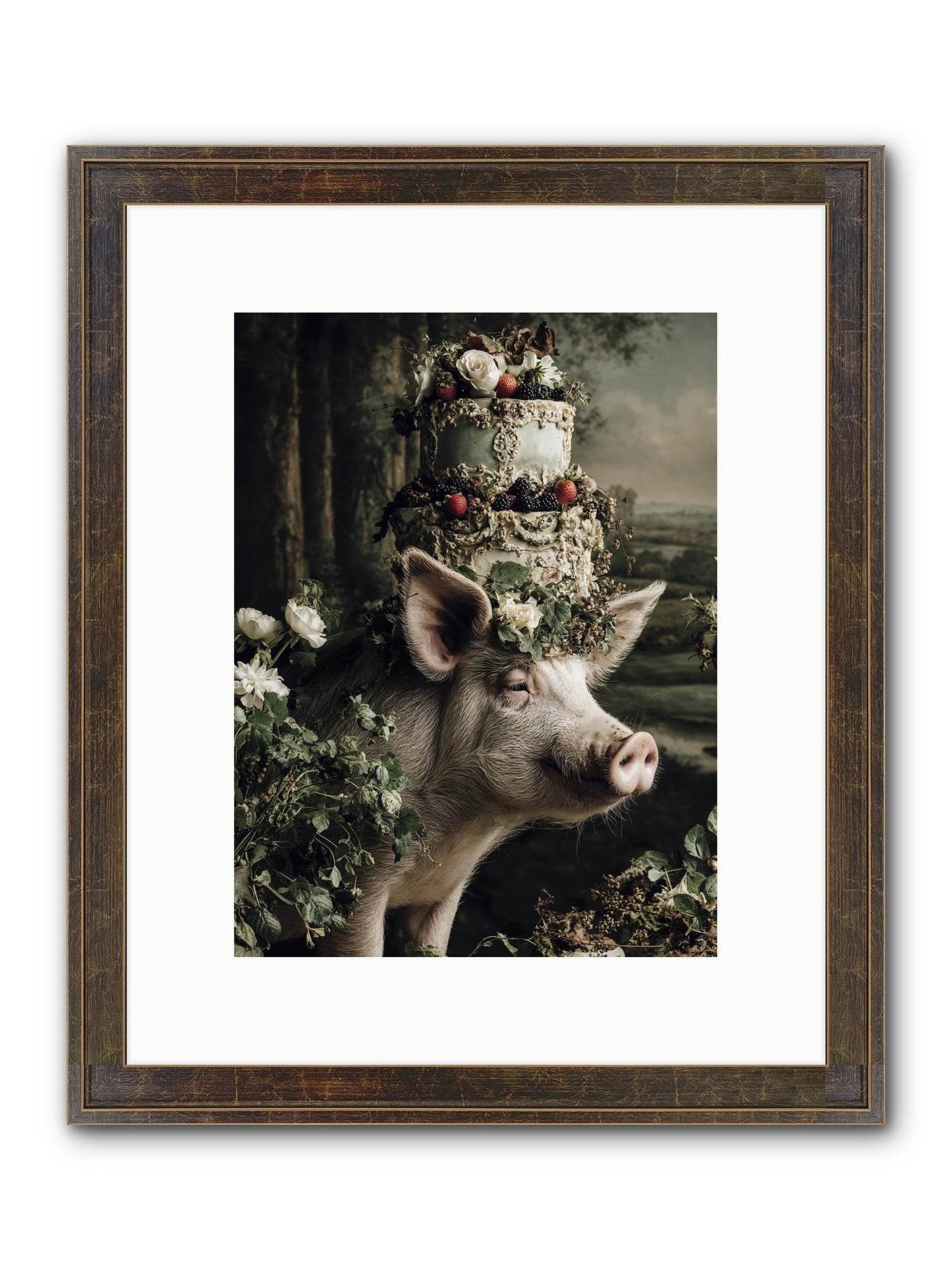 The Happy Proclamation Framed Print - Slimwoods Black/Gold 9x12